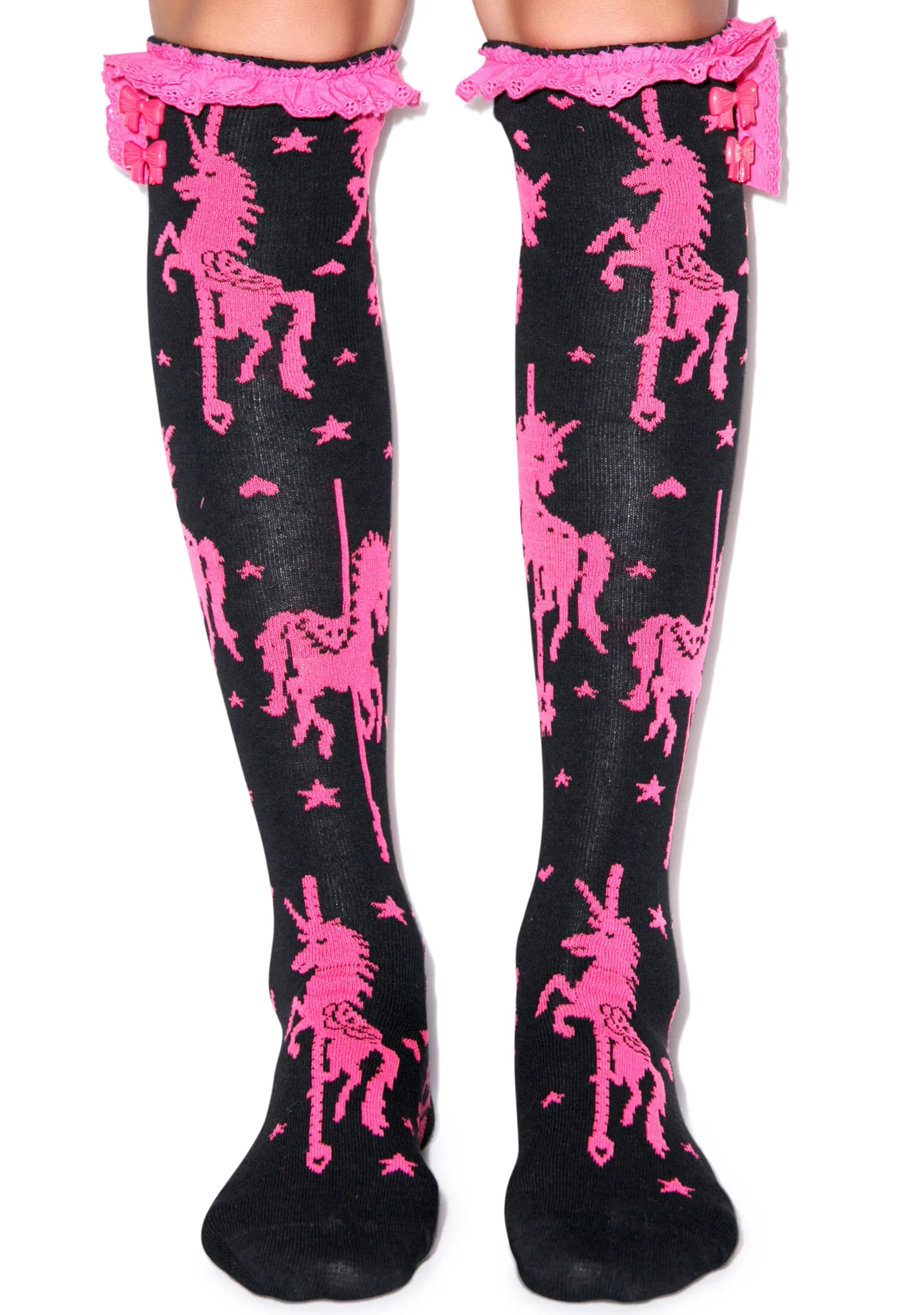 Unicorn Carousel Eyelet Knee Sock - Image 4