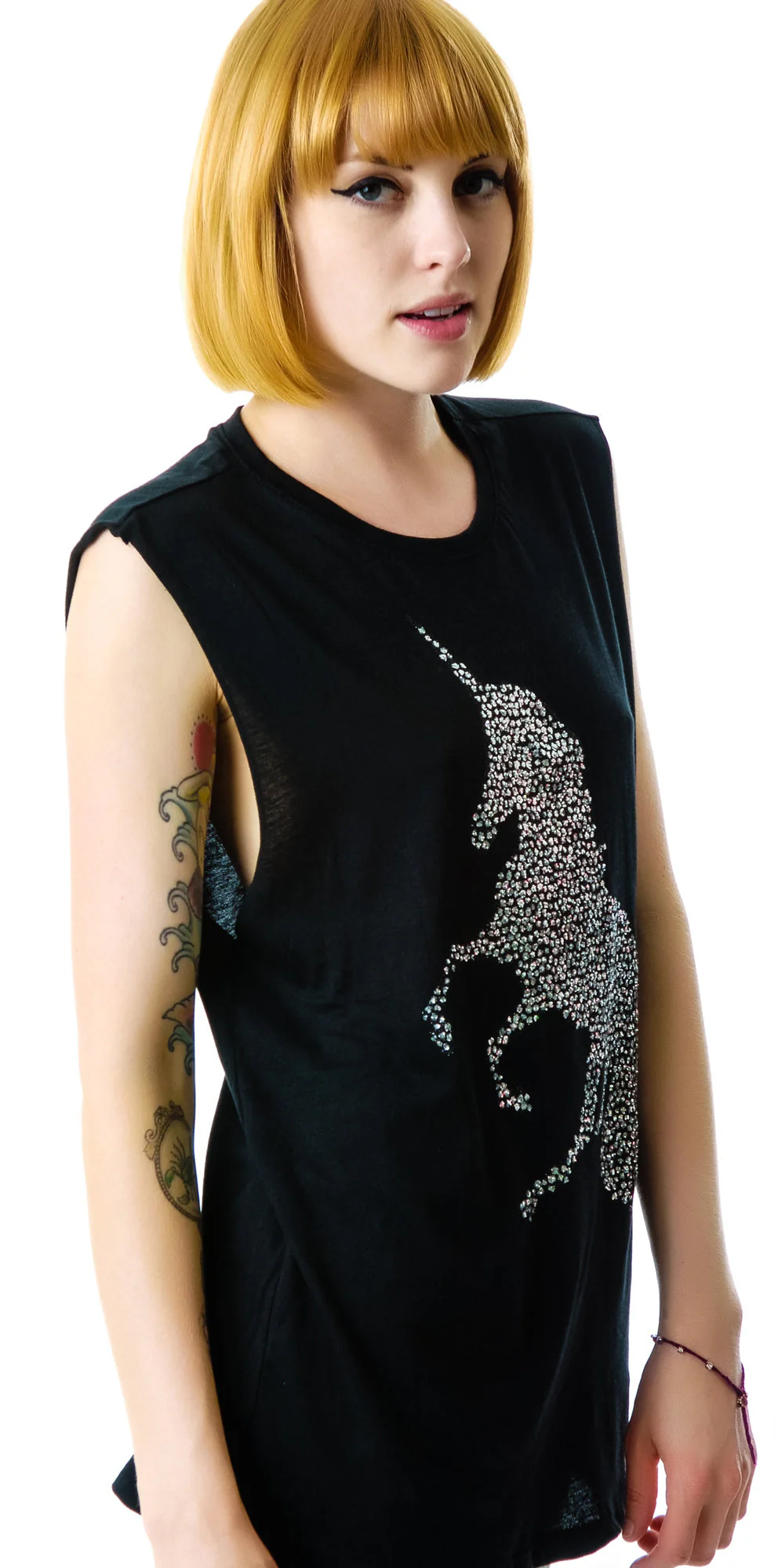 Unicorn Sparkles Tank - Light Gray - Image 5