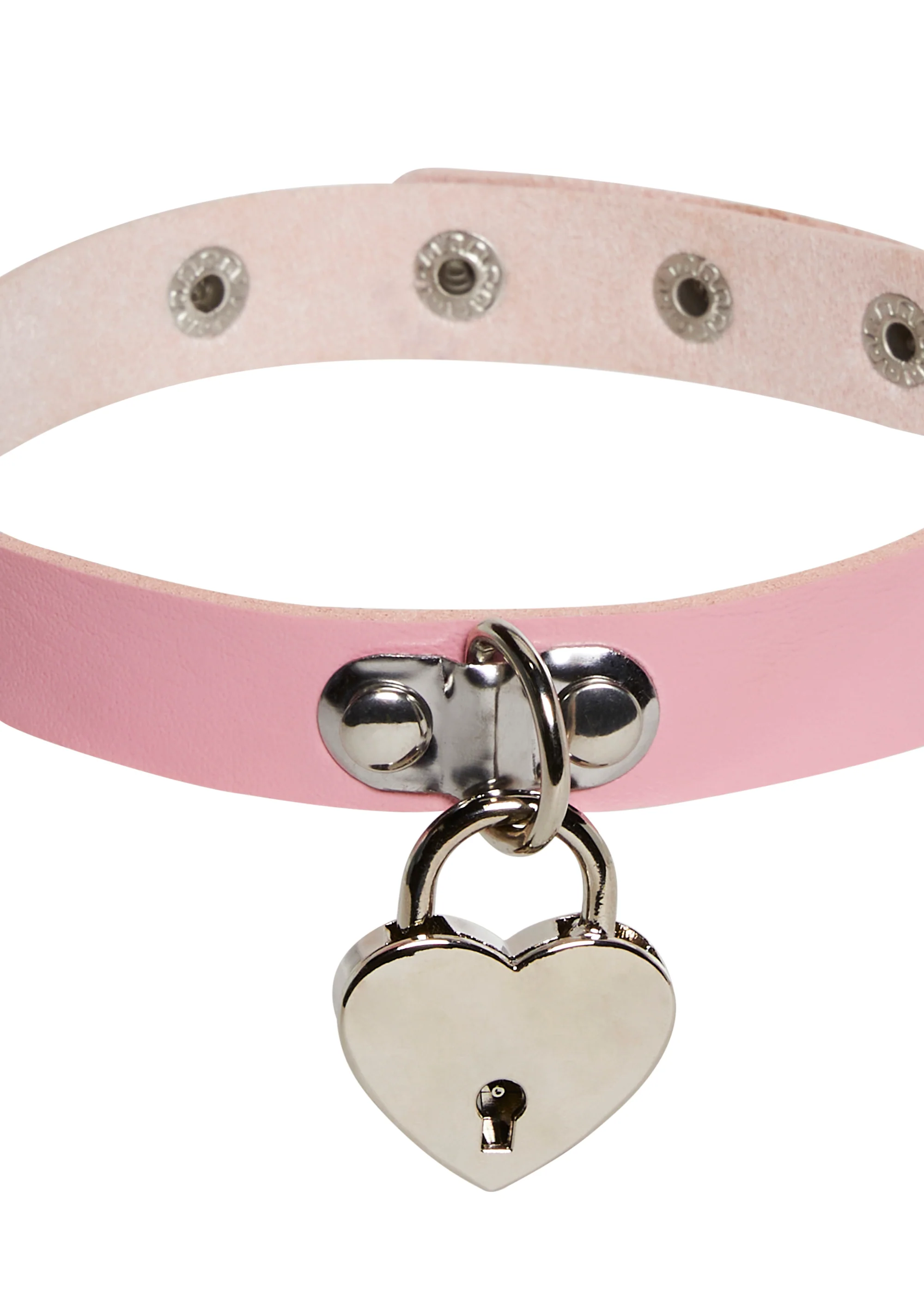 Unlock Me Heart Choker - Pink - Image 2