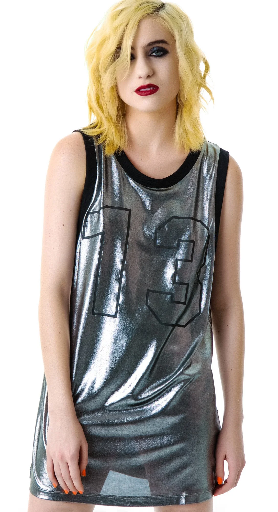 Unlucky 13 Jersey Tank - Silver - Image 10