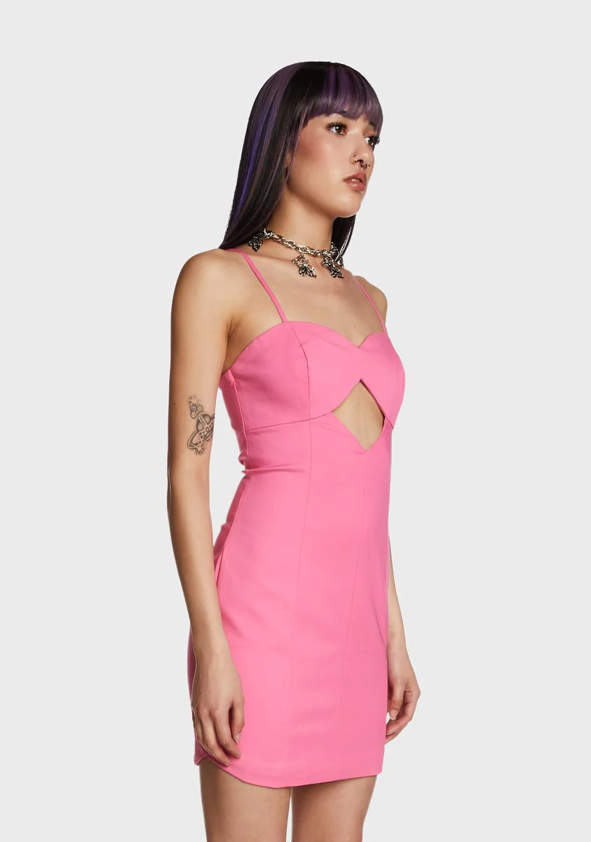 Unreal Romance Mini Dress - Pink - Image 3