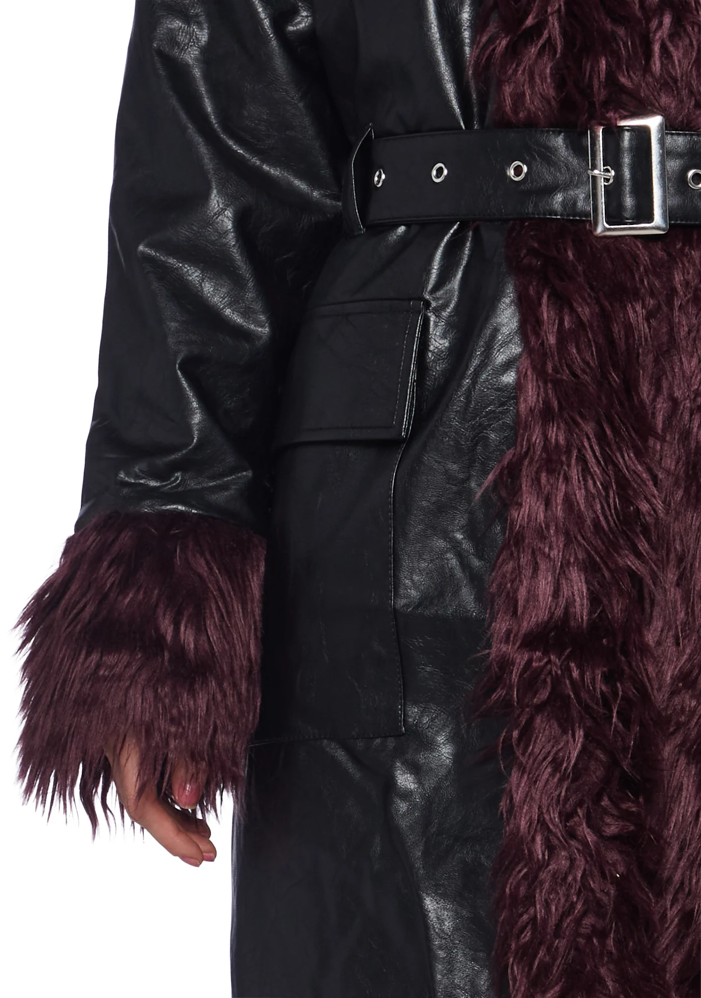 Ursula Vegan Leather Coat - Image 2