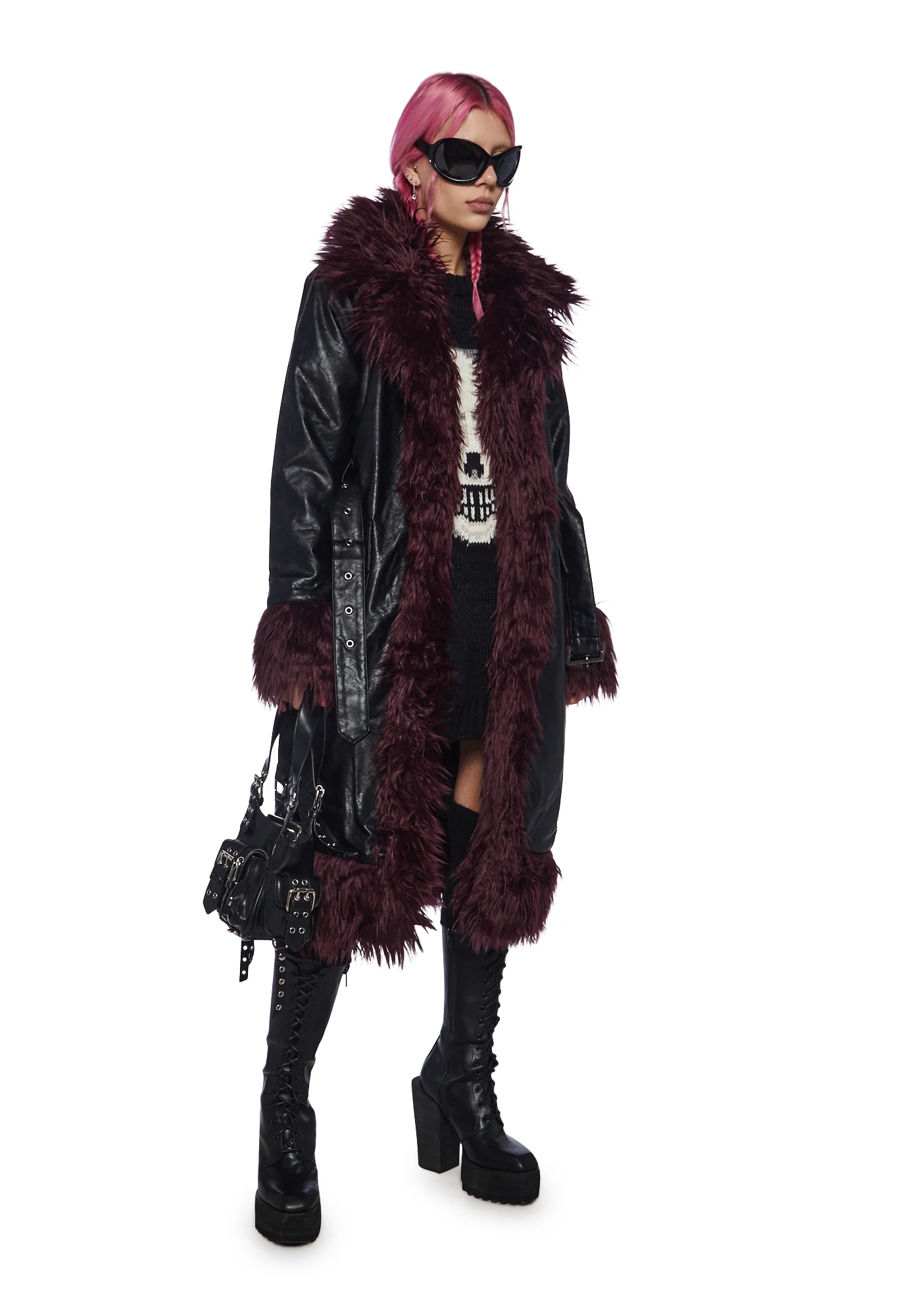 Ursula Vegan Leather Coat - Image 5