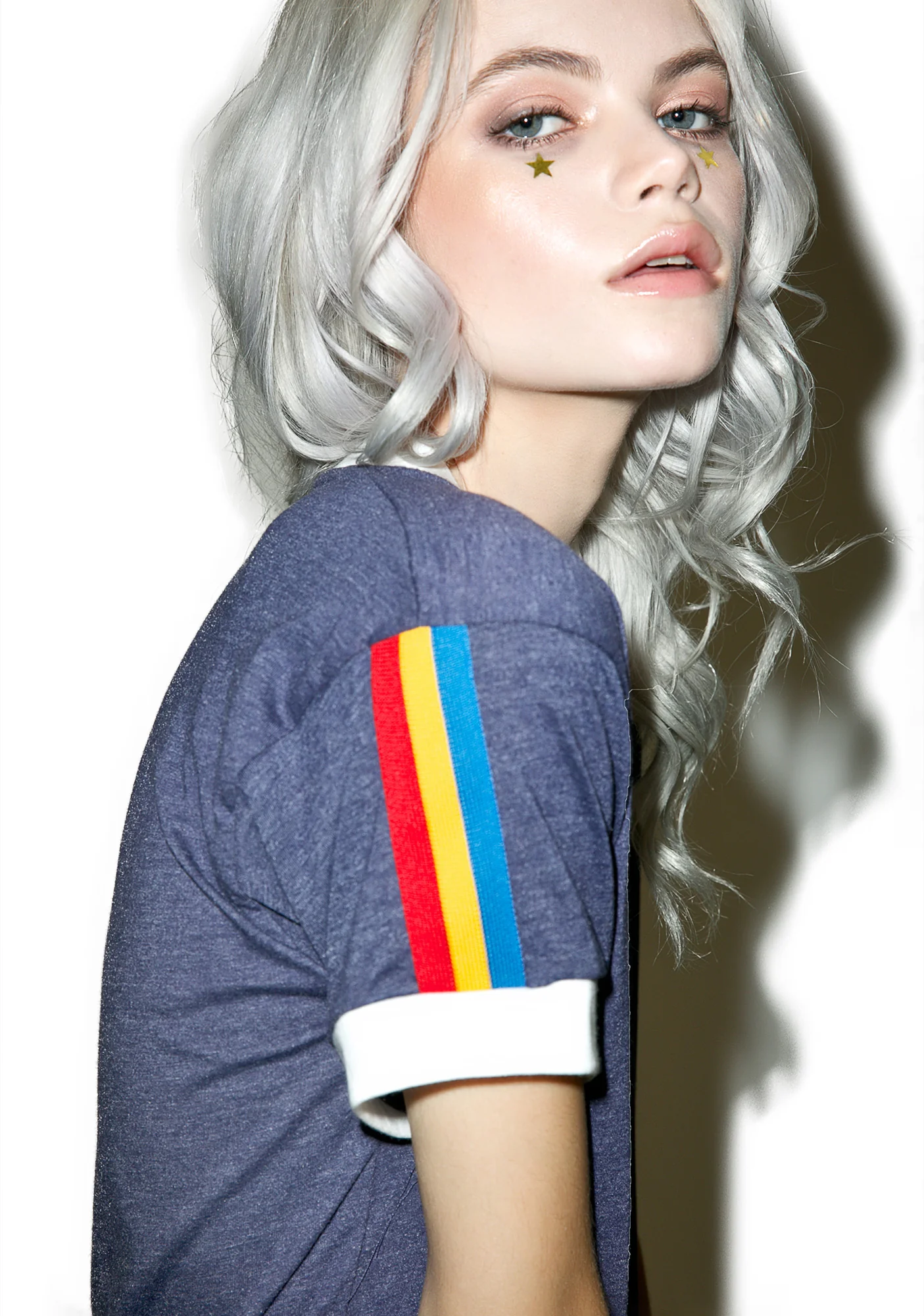 V-Neck Ringer Muscle Tee - Image 2