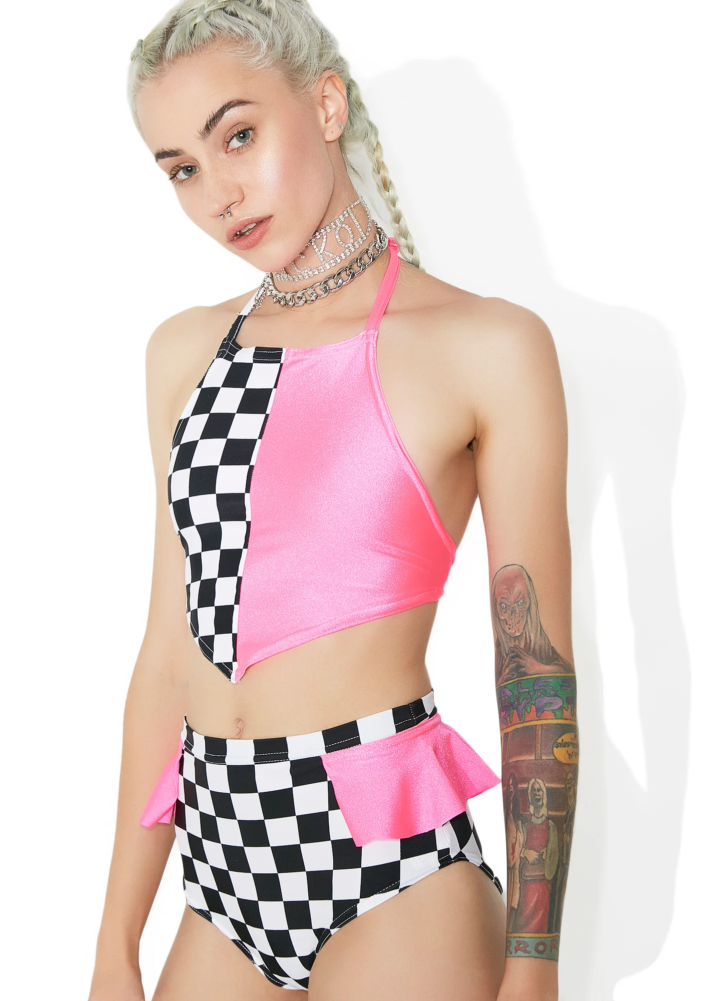 Valley Girl Halter Crop Top - Image 3