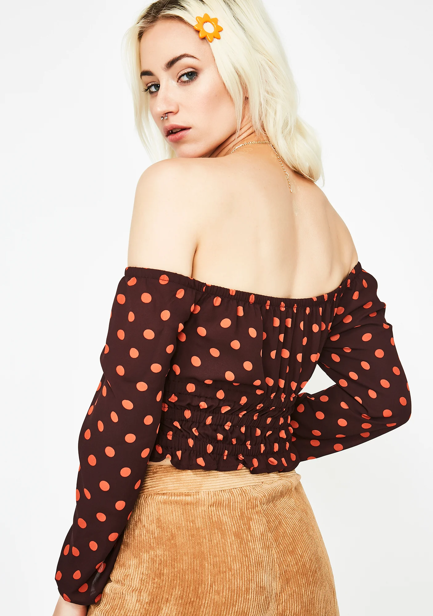Valley Vibin' Off The Shoulder Top - Image 4