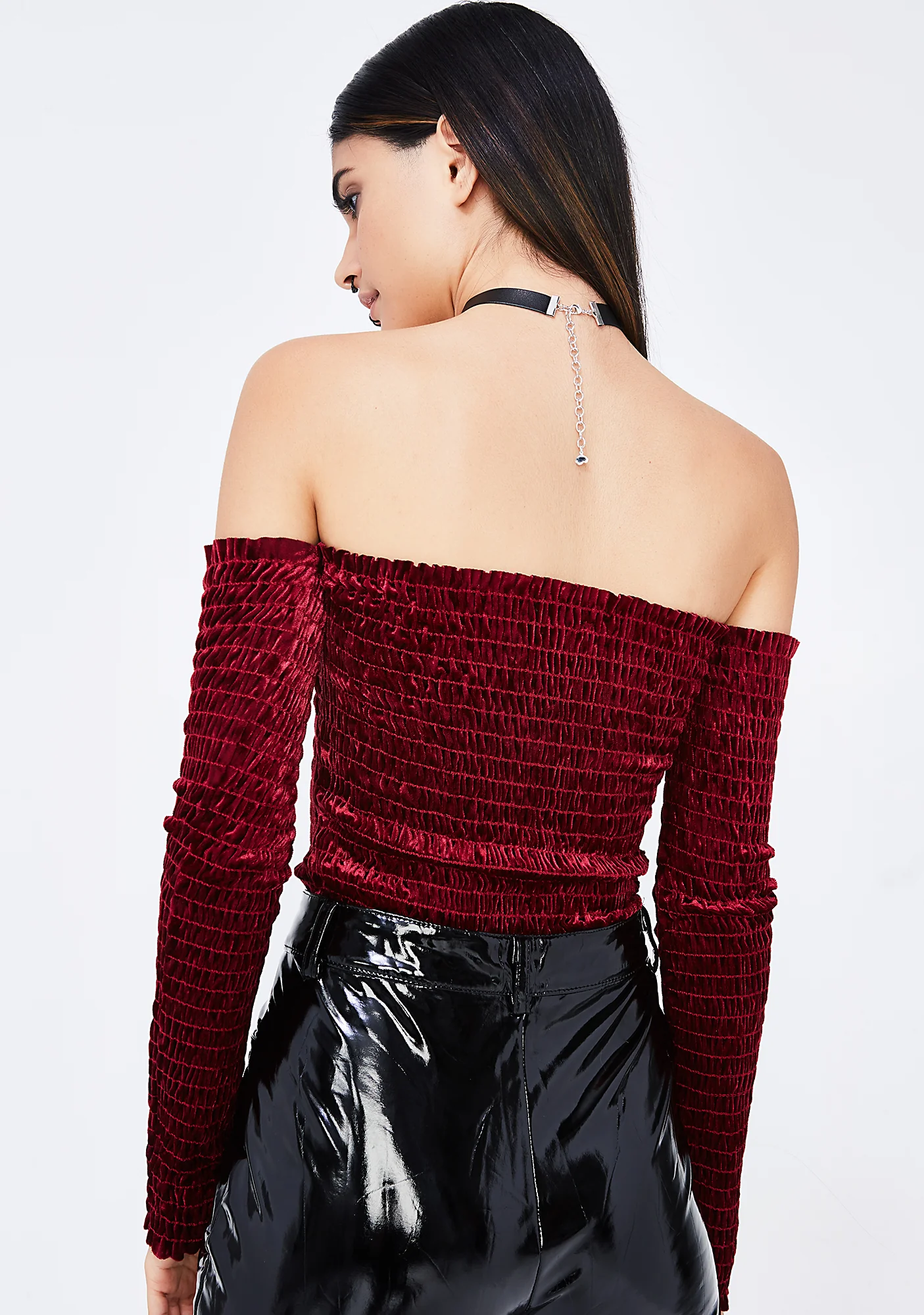 Vamp Stamp Velvet Top - Image 4