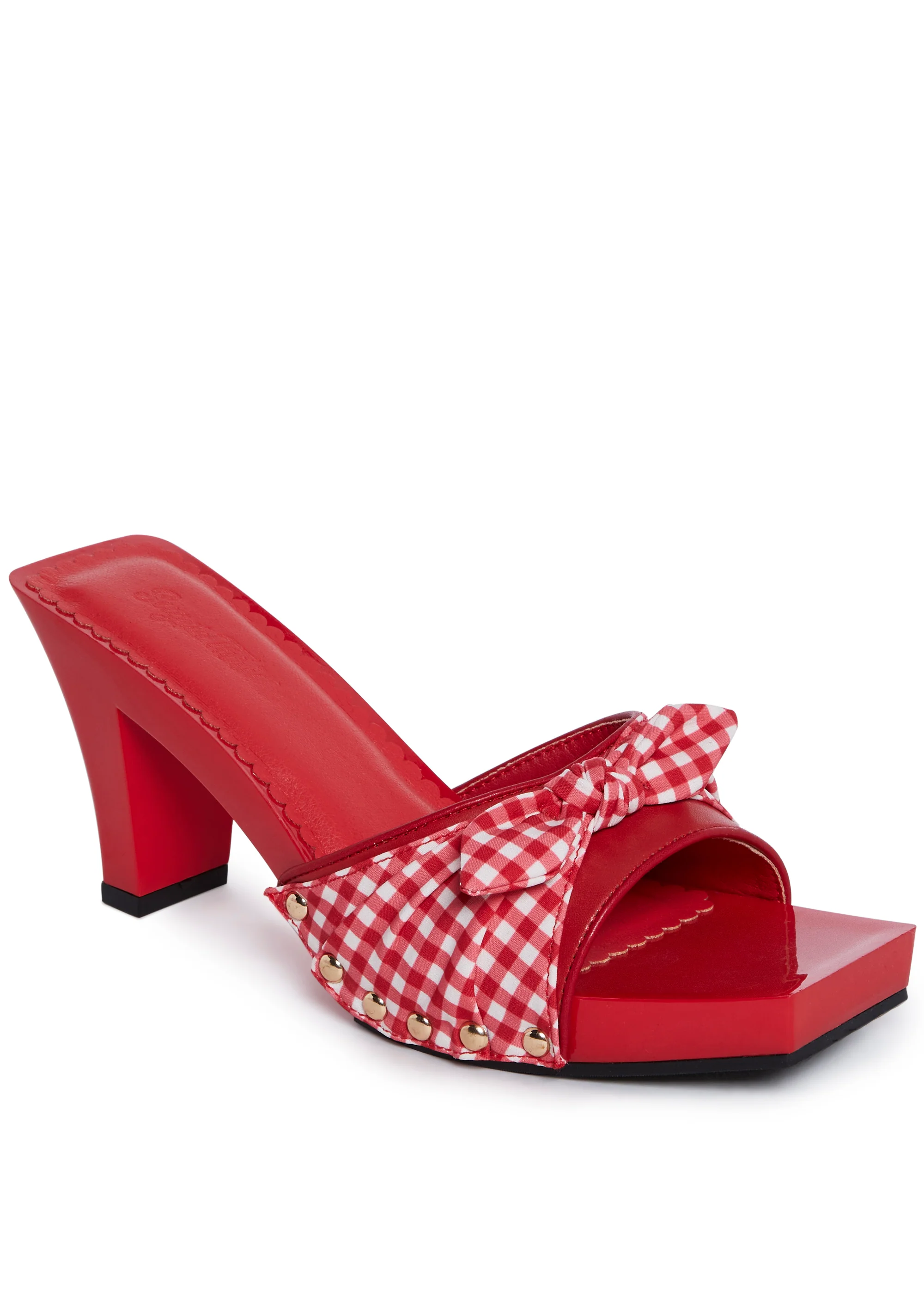 Bless Your Heart Heeled Sandals - Red - Image 2