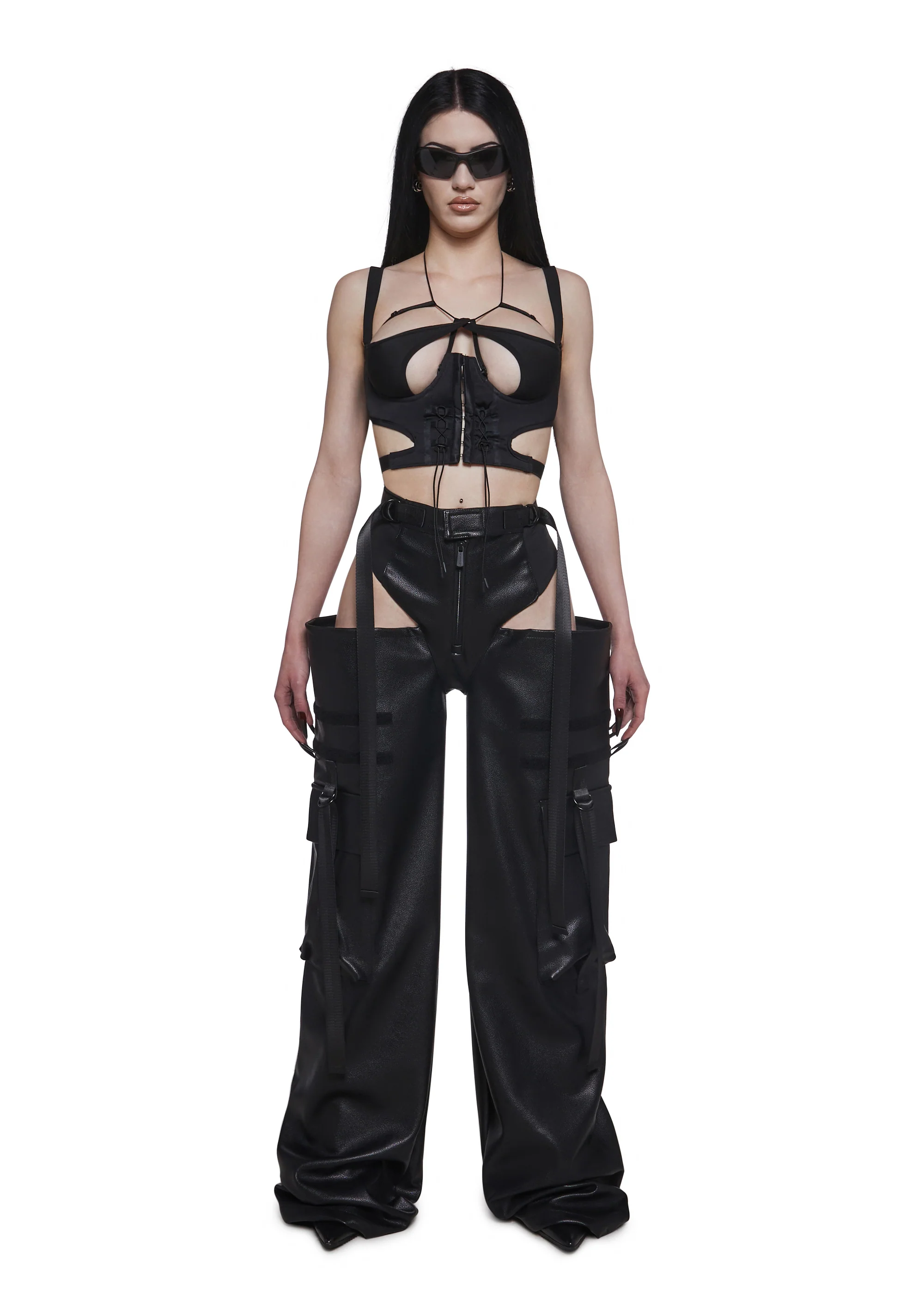 Vegan Leather Panty Trousers - Image 2