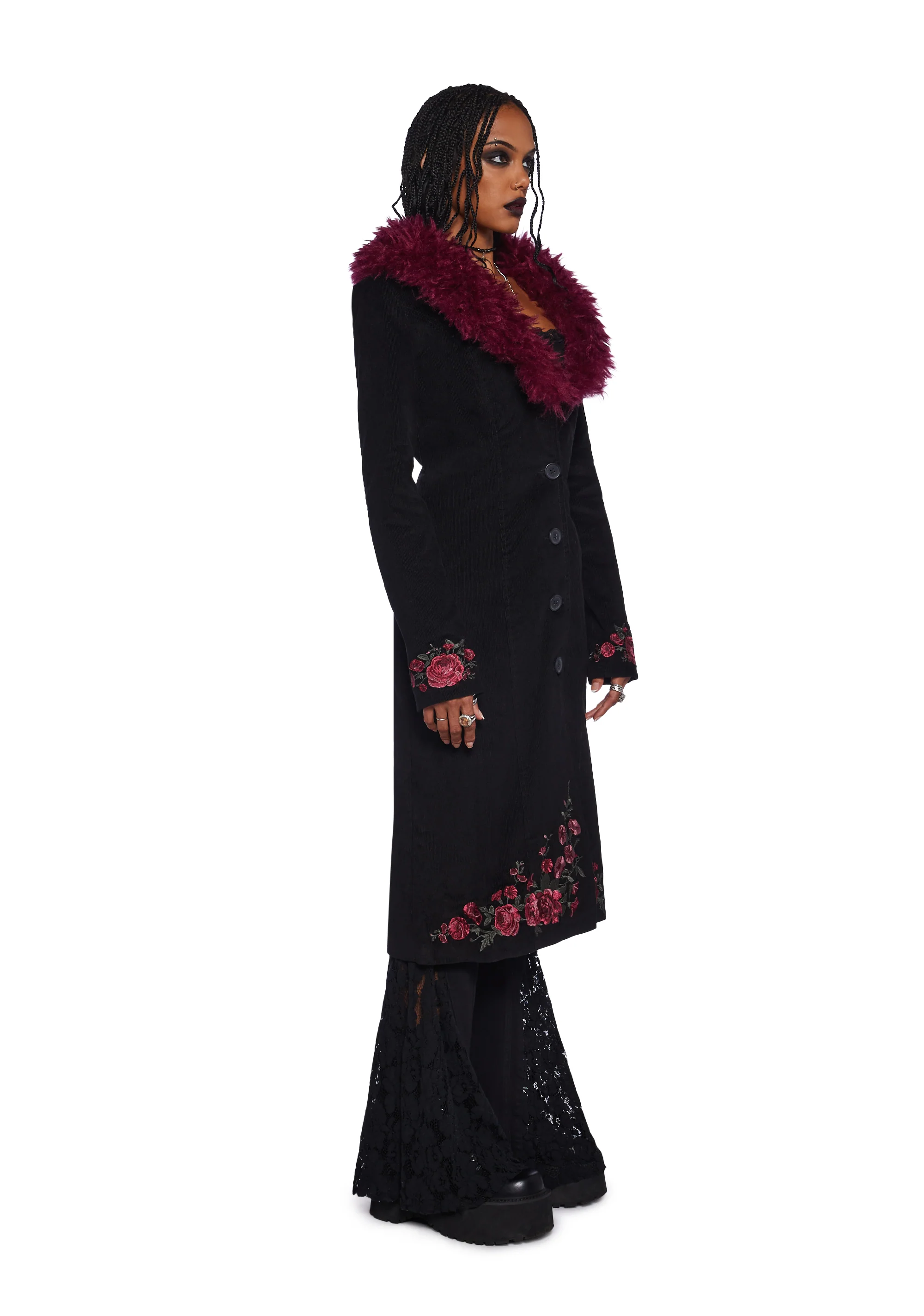 Veiled Candlelight Corduroy Coat - Image 3
