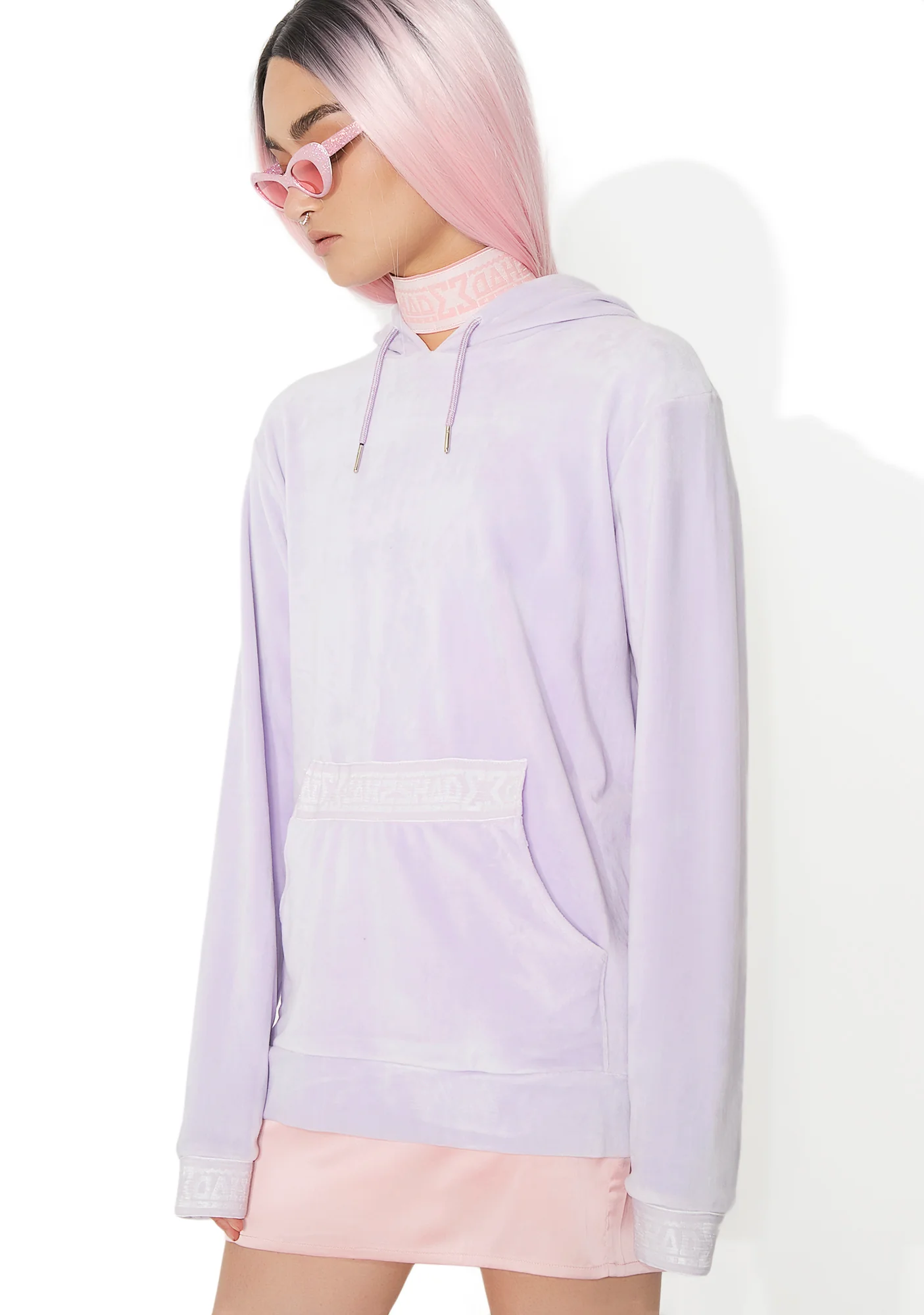 Velour Hooded Sweat - Image 2