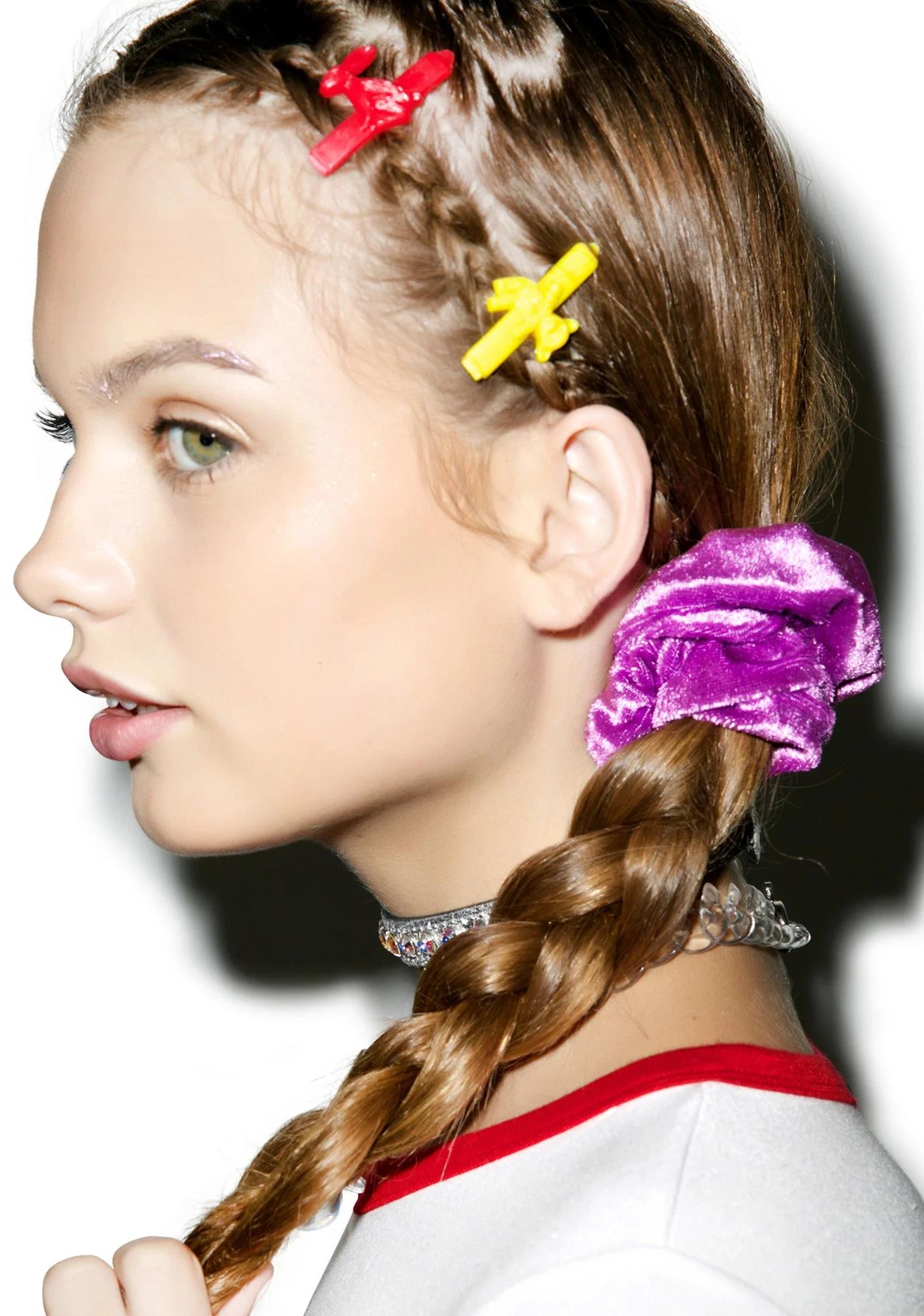 Velvet Barbae Bitch Scrunchie - Purple - Image 6