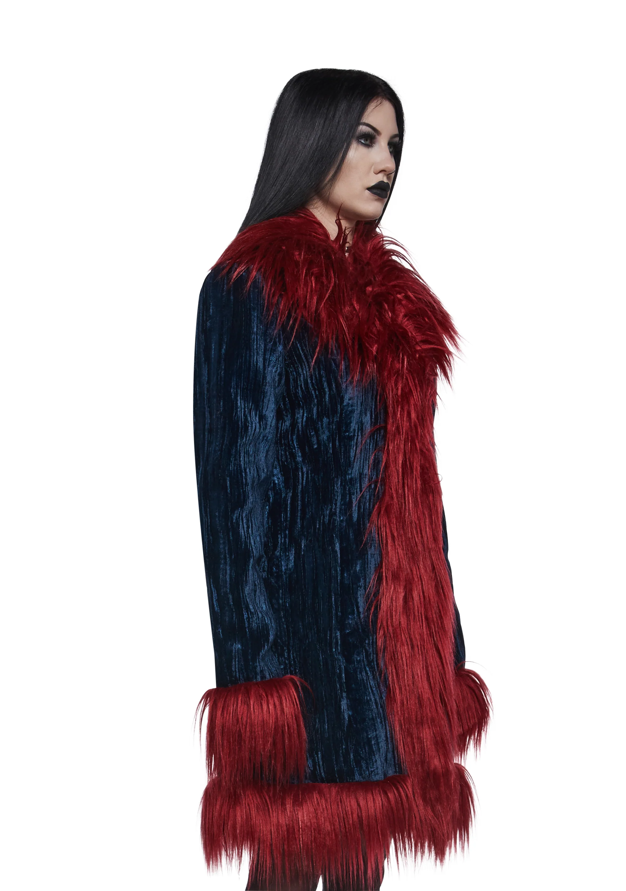 Art Magic Velvet Coat - Blue - Image 3