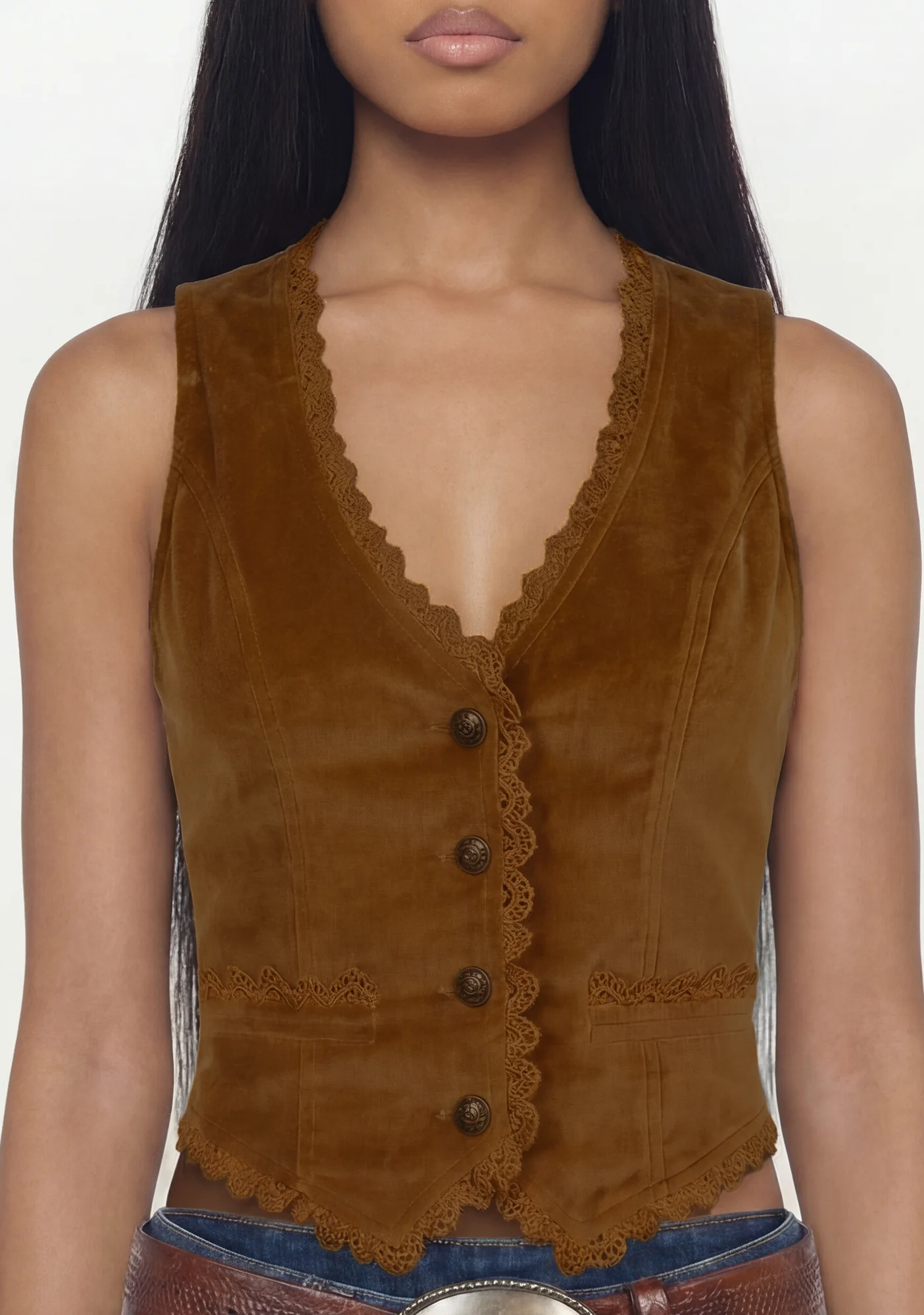Sienna Velvet Vest - Image 5