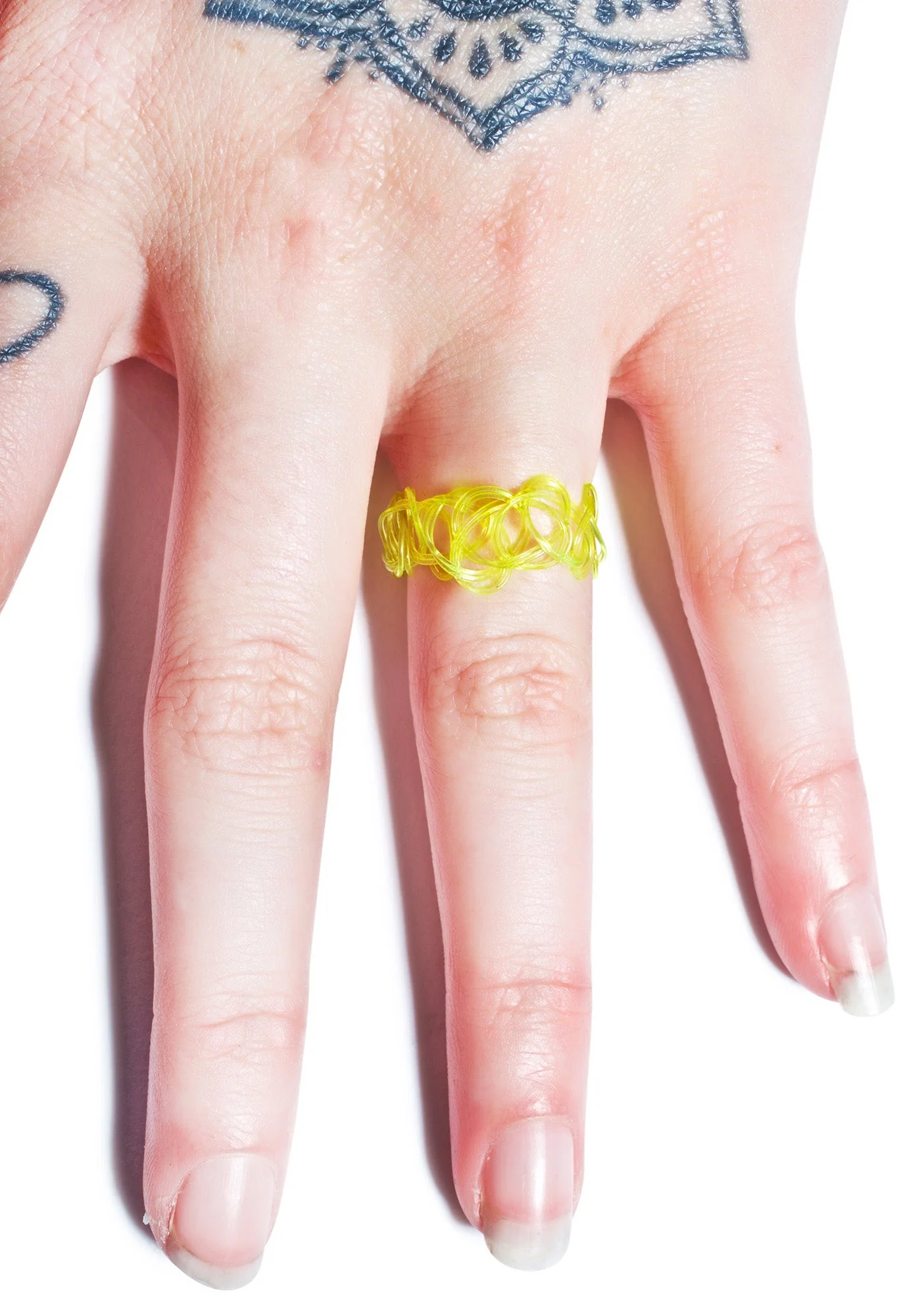 Vending Machine Tattoo Ring - Yellow - Image 12