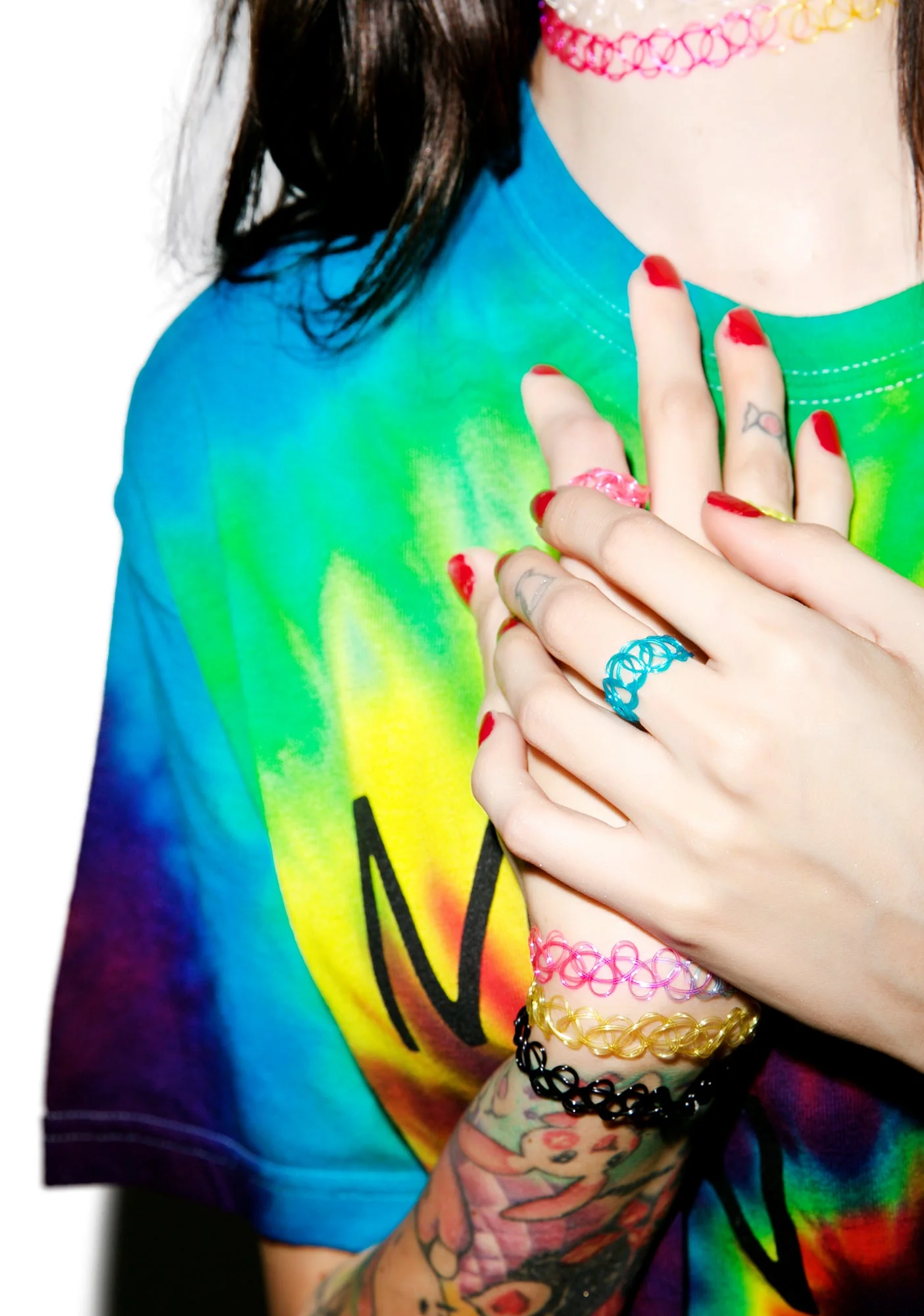 Vending Machine Tattoo Ring - Light Blue - Image 7
