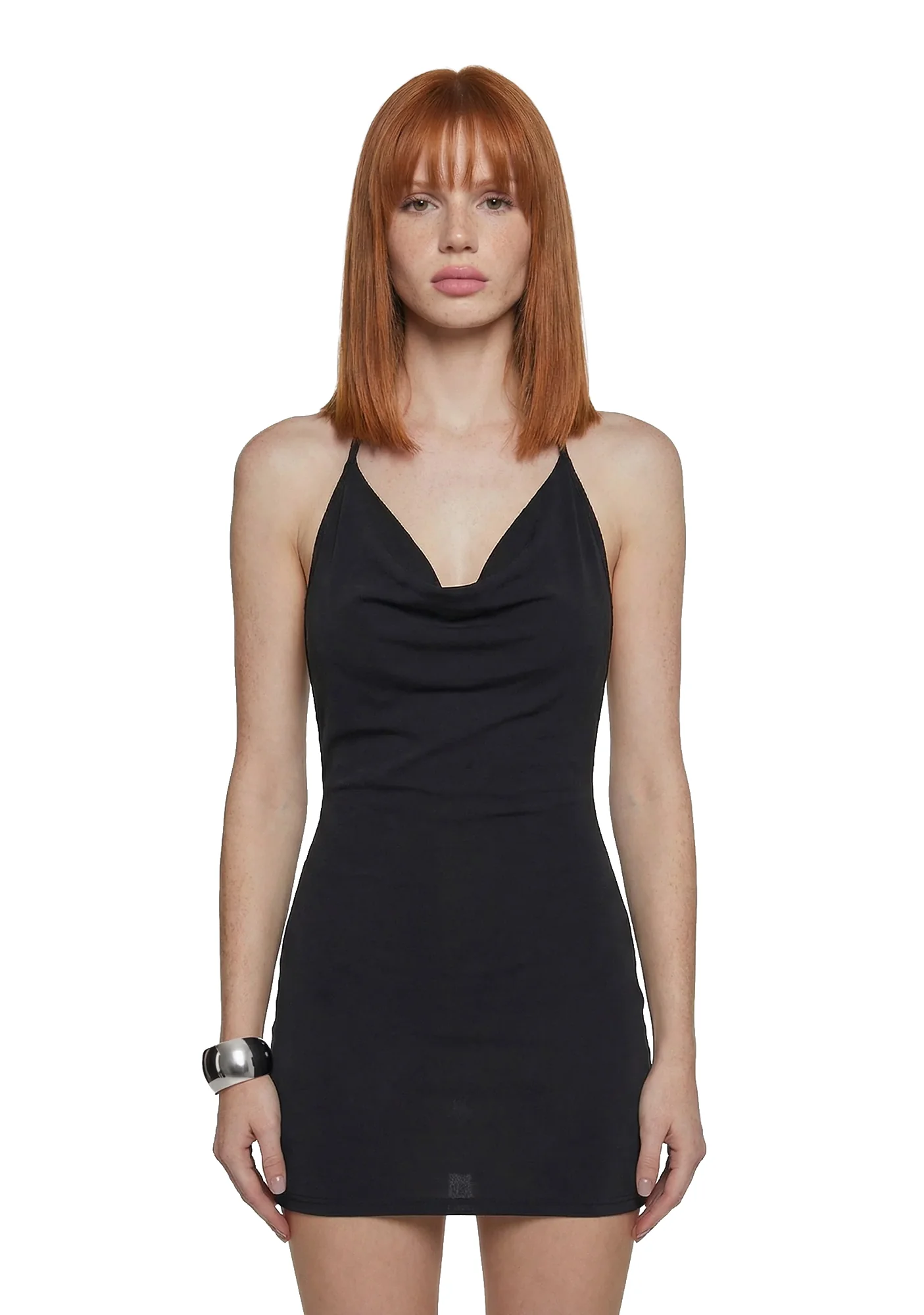 Ego Cowl Knit Mini Dress - Image 3