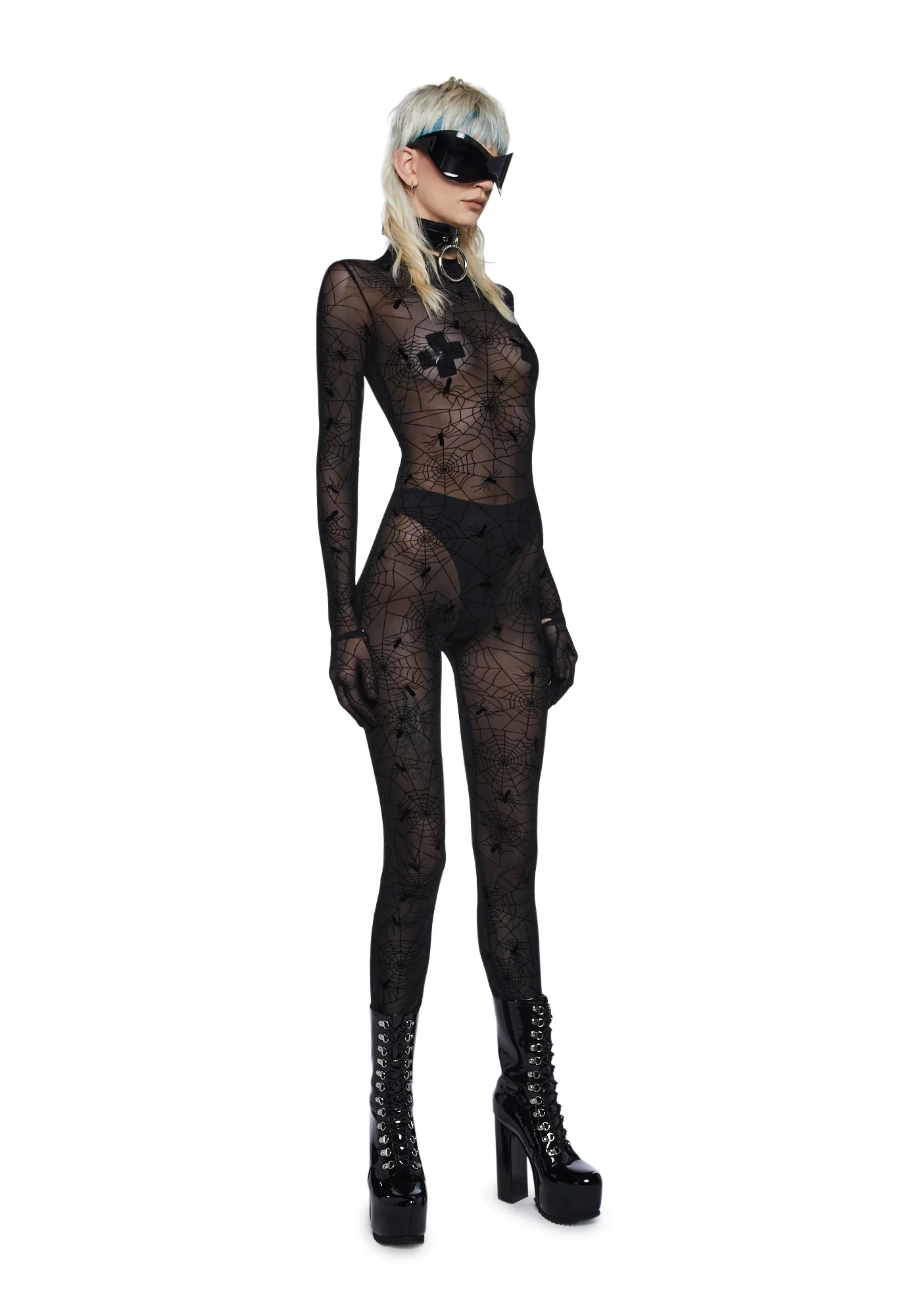 Venomous Vixen Sheer Catsuit - Image 5