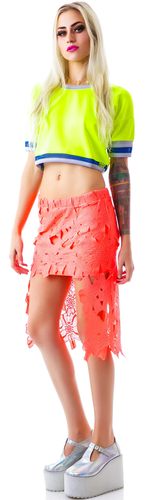 Versailles Garden Skirt - Light Orange - Image 6