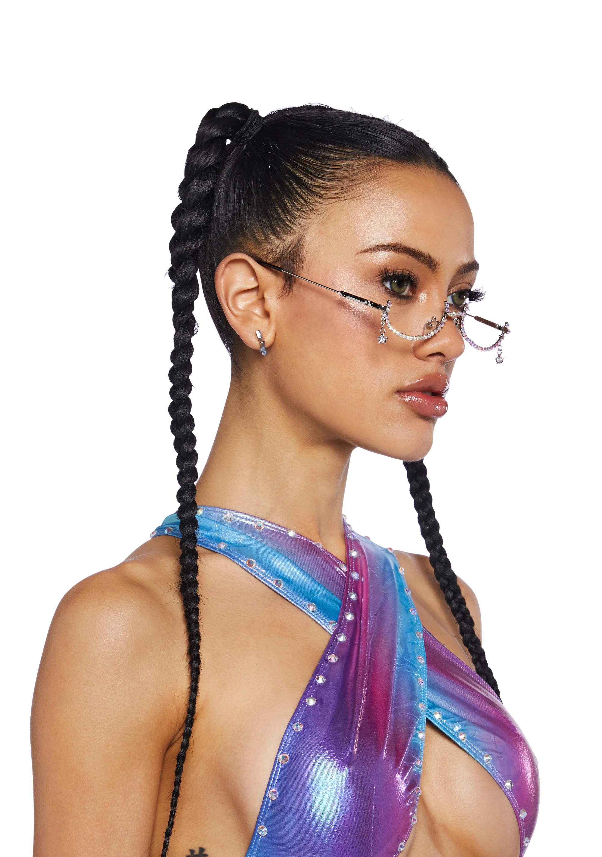 Very Posh Rhinestone Glasses - Image 6