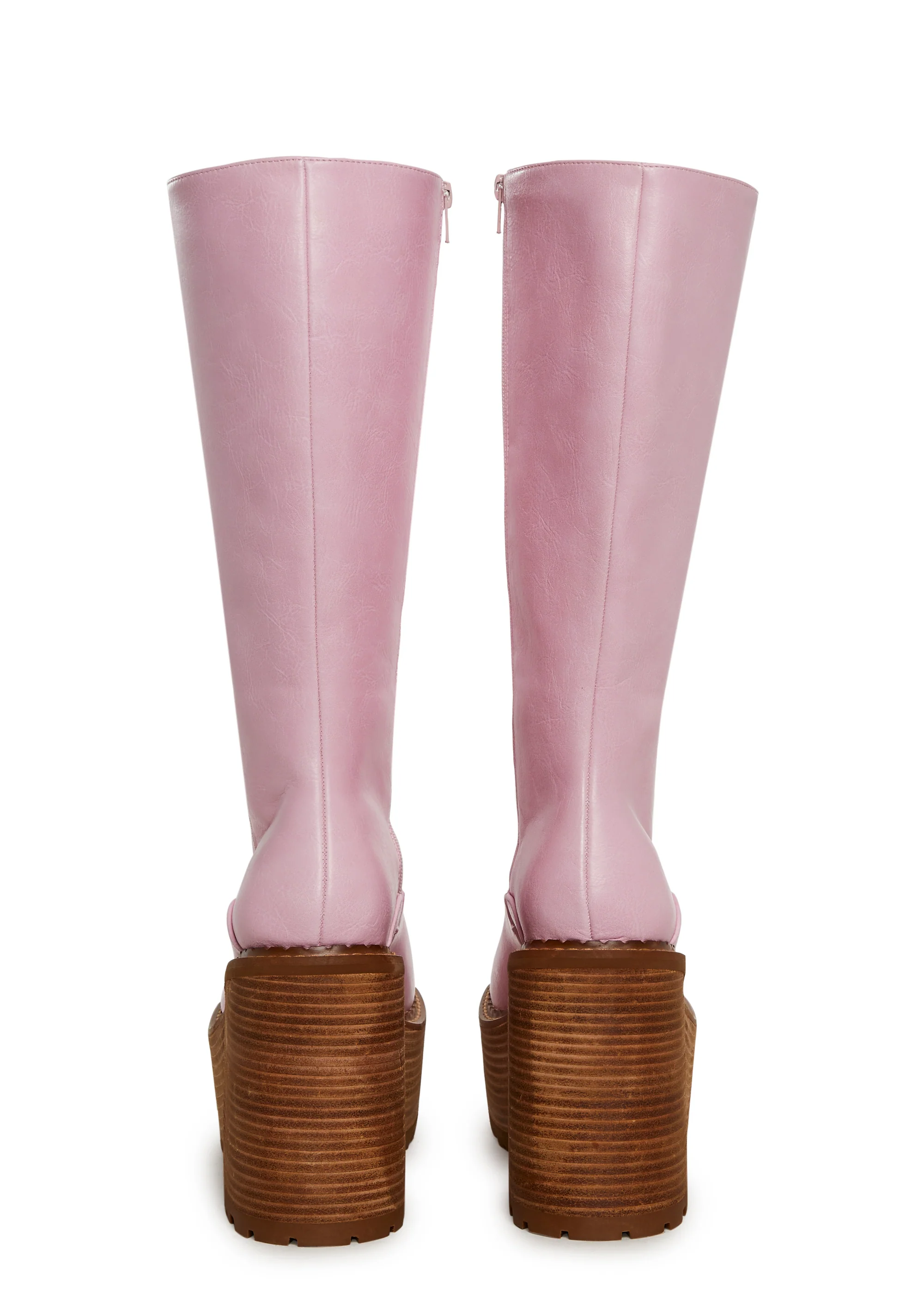 Vintage Soul Knee High Boots - Pink - Image 4