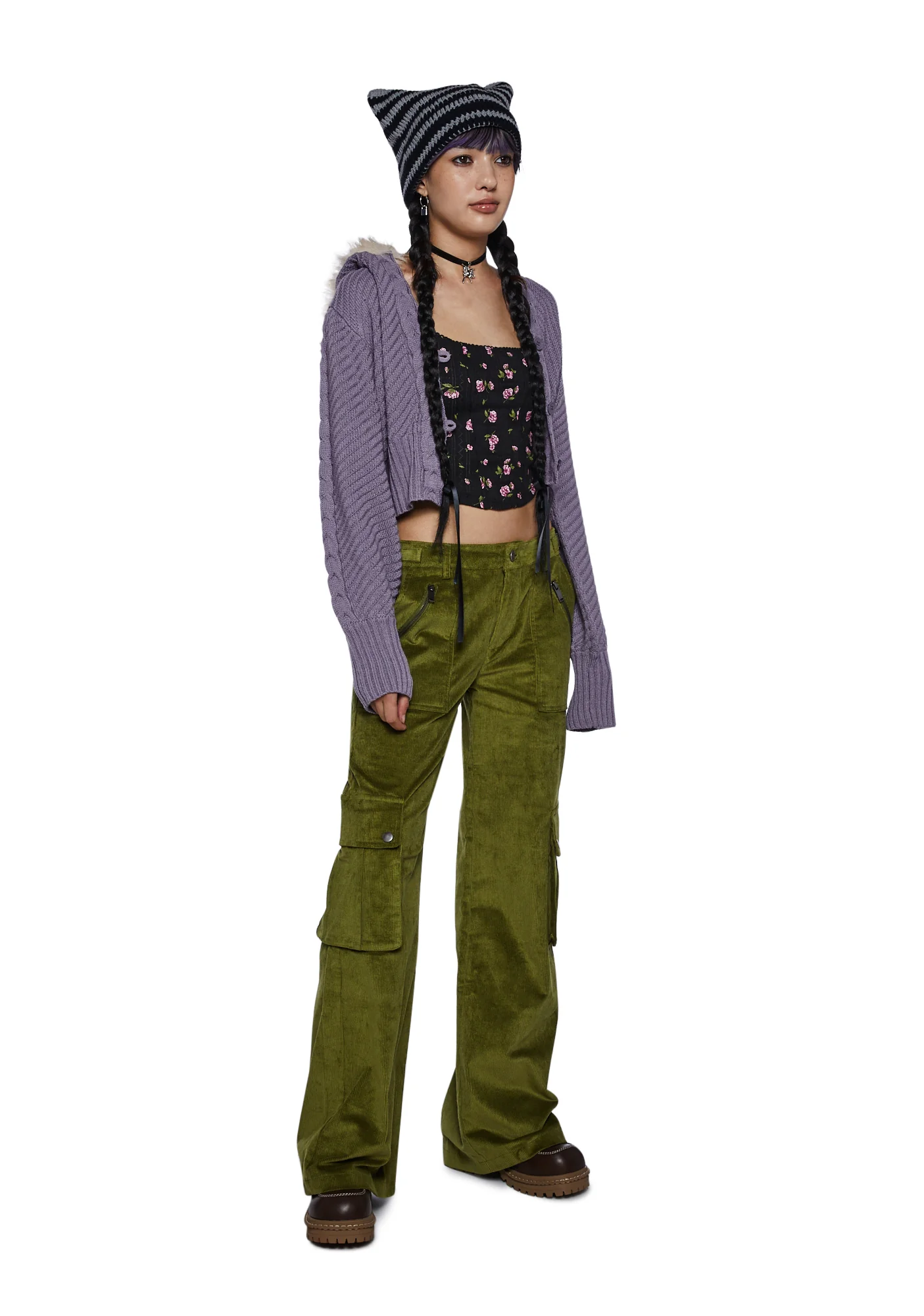 Vintage Vinyl Cargo Pants - Image 2