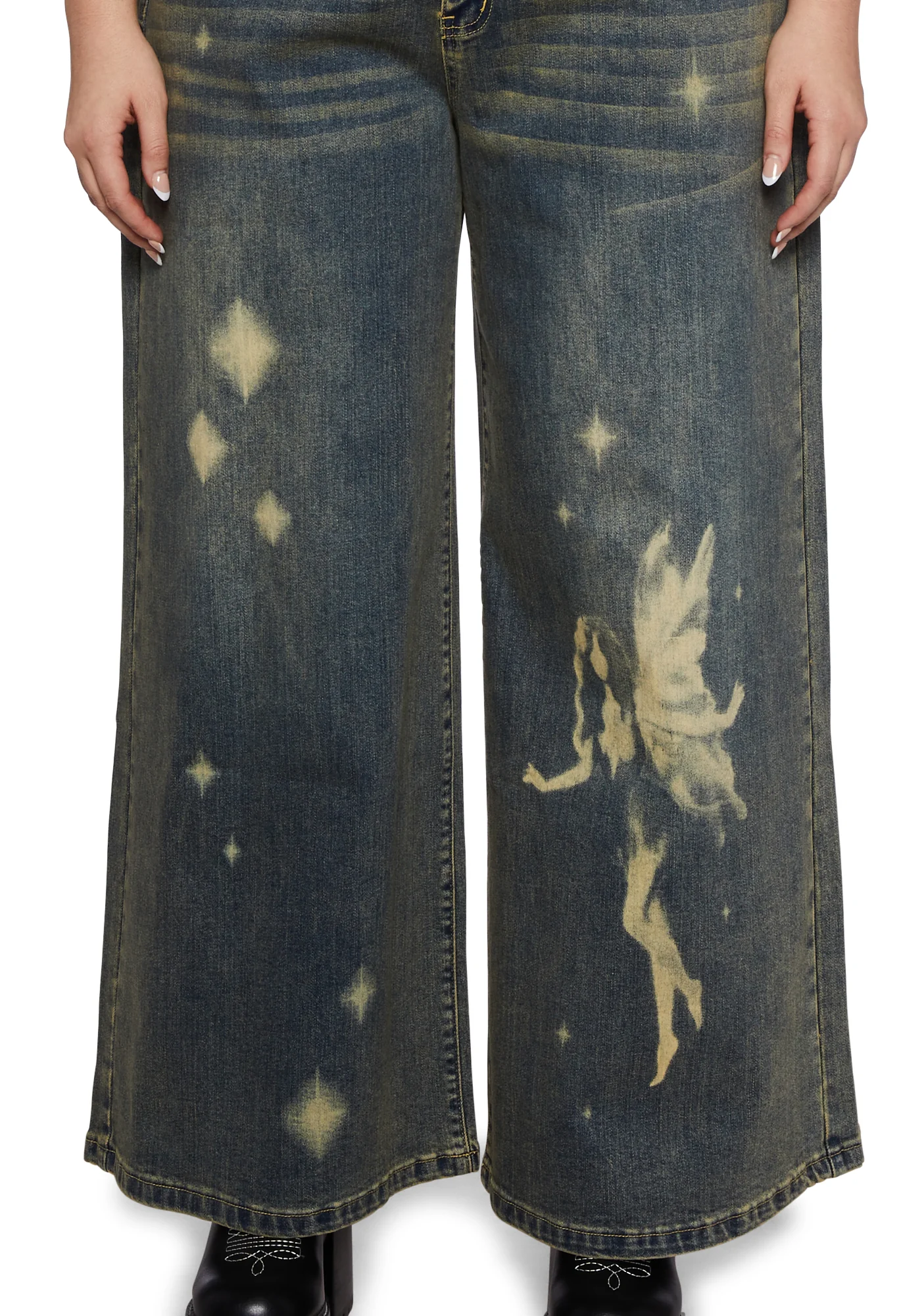 Plus Fae Sightings Wide Leg Jeans - Image 2