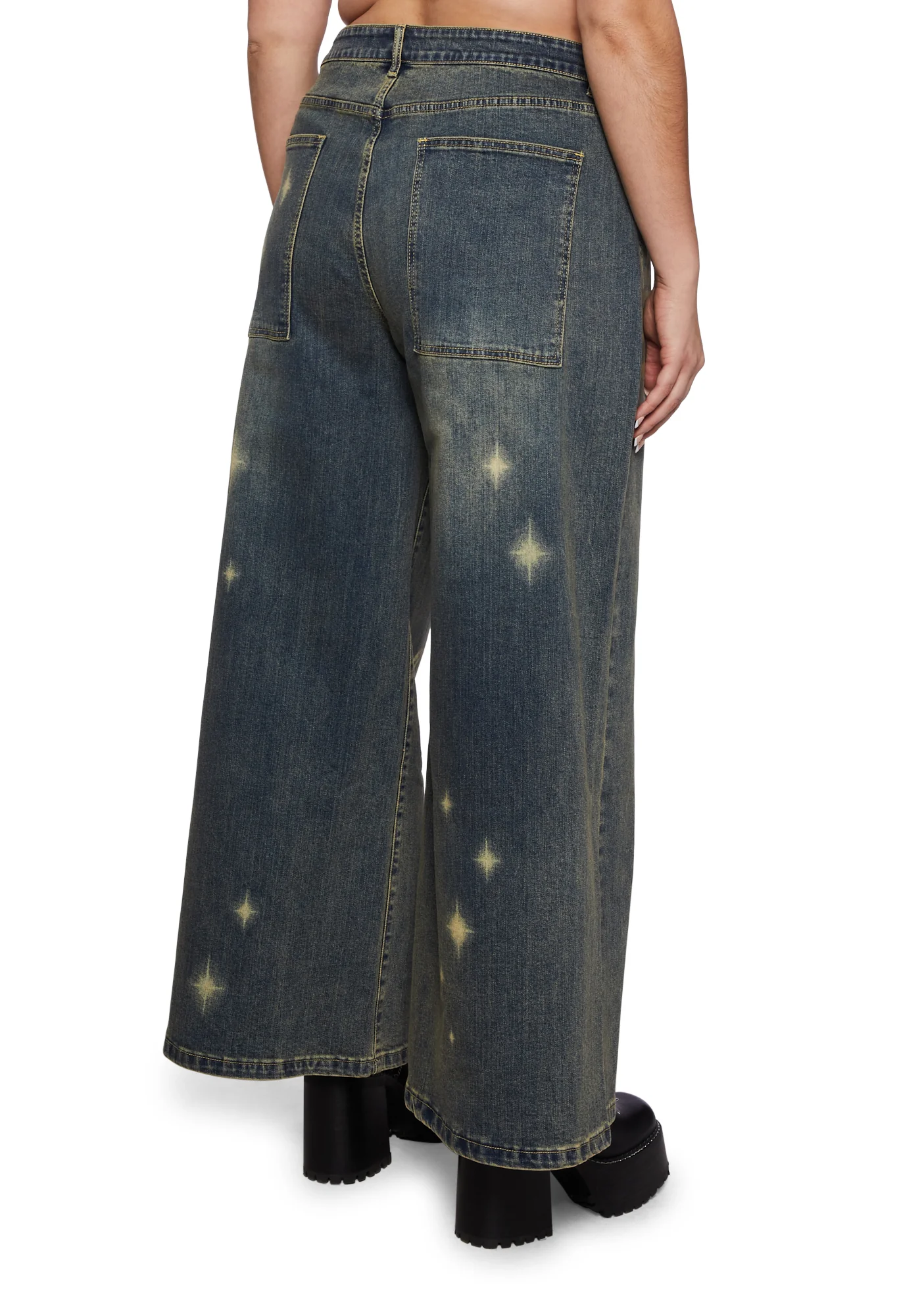 Plus Fae Sightings Wide Leg Jeans - Image 5