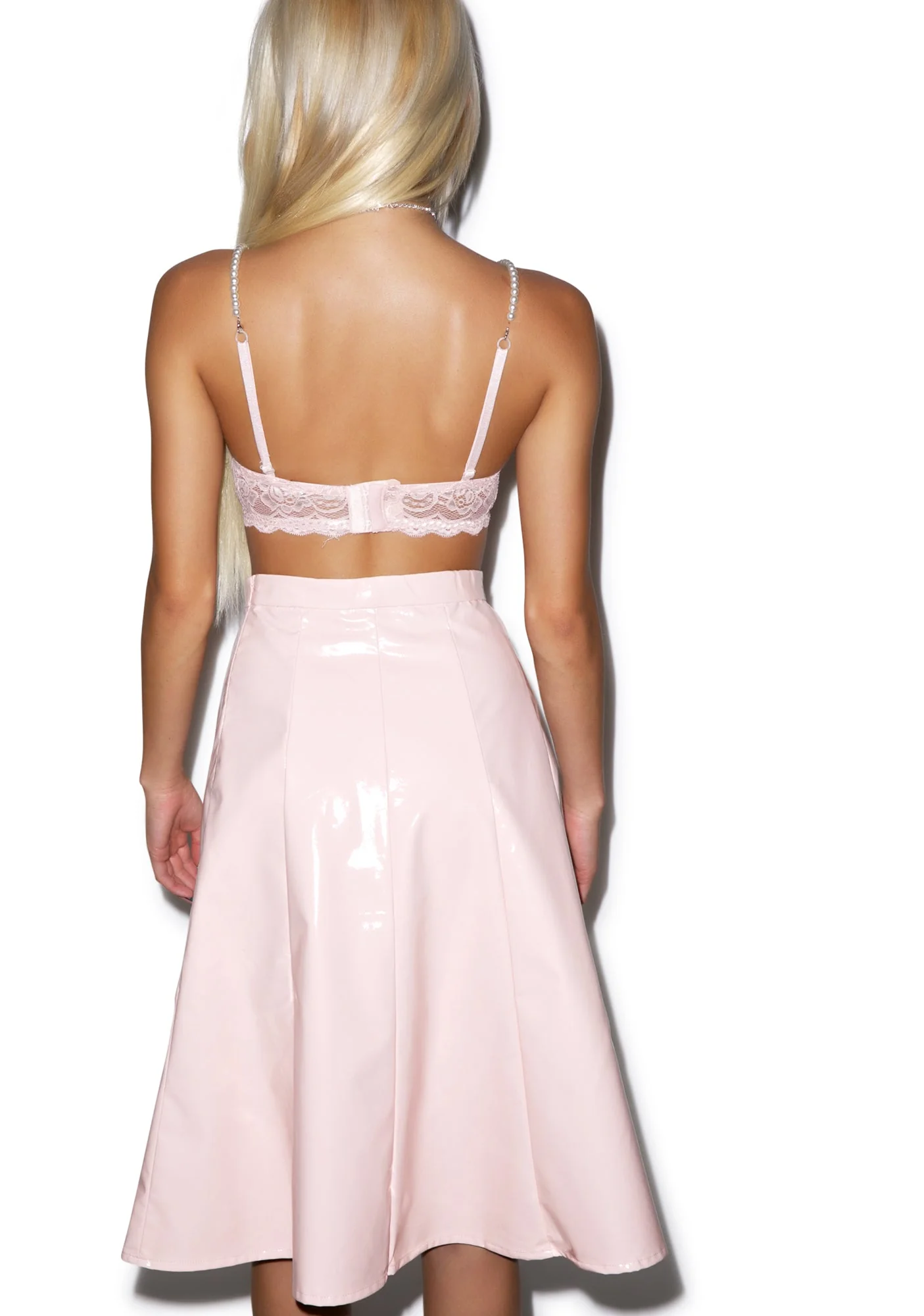 Vinyl Frontier Skirt - Light Orange - Image 6