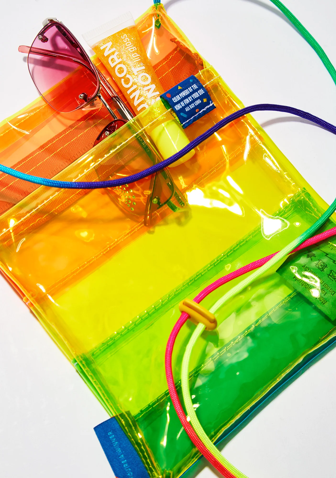 Vinyl Rainbow Crossbody Bag - Image 3