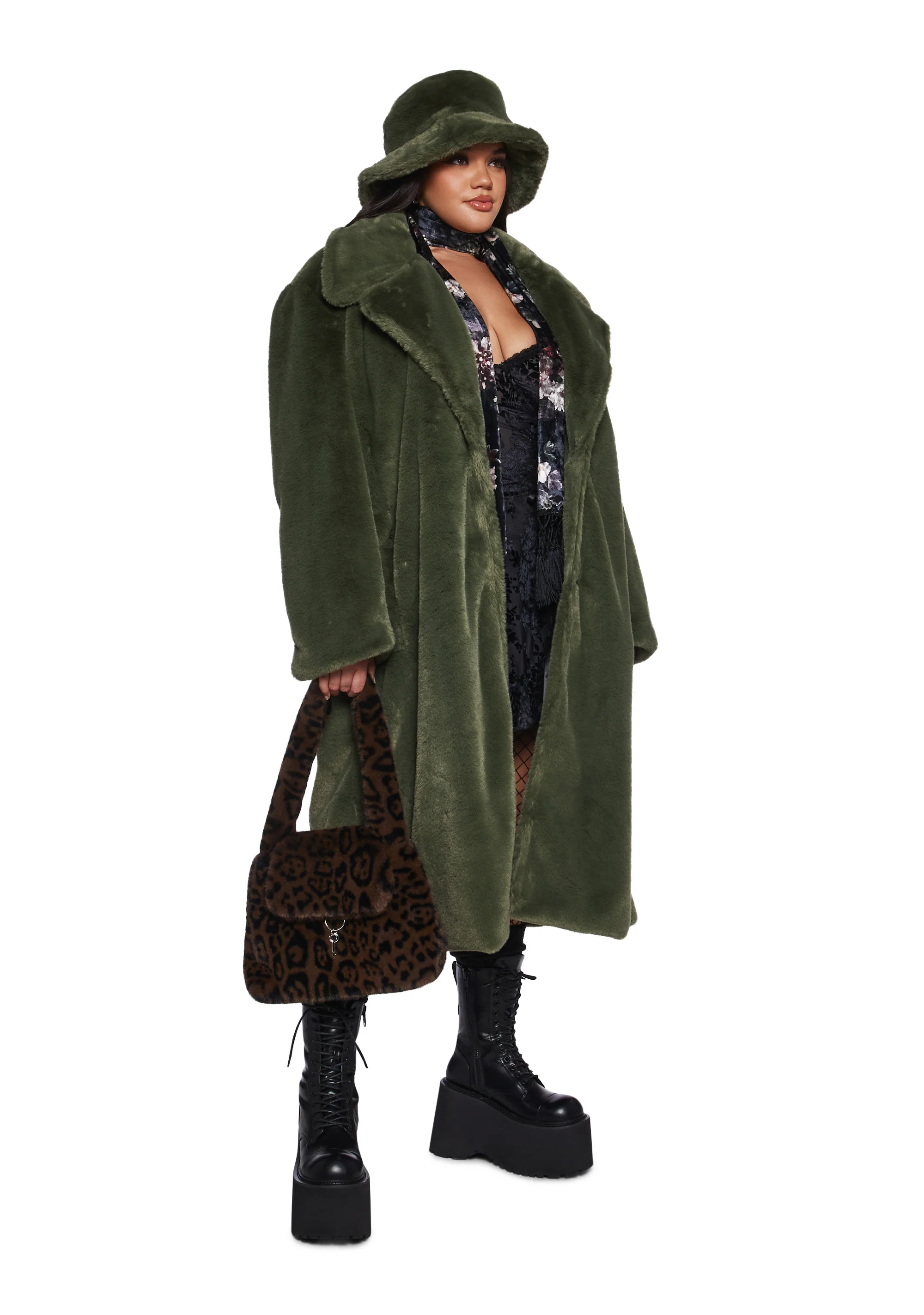 Virtual Insanity Faux Fur Coat And Hat - Image 8