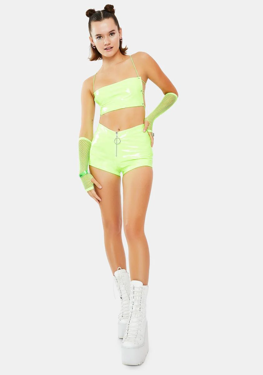 Vivid Live Out Loud Lace Up Top - Image 5