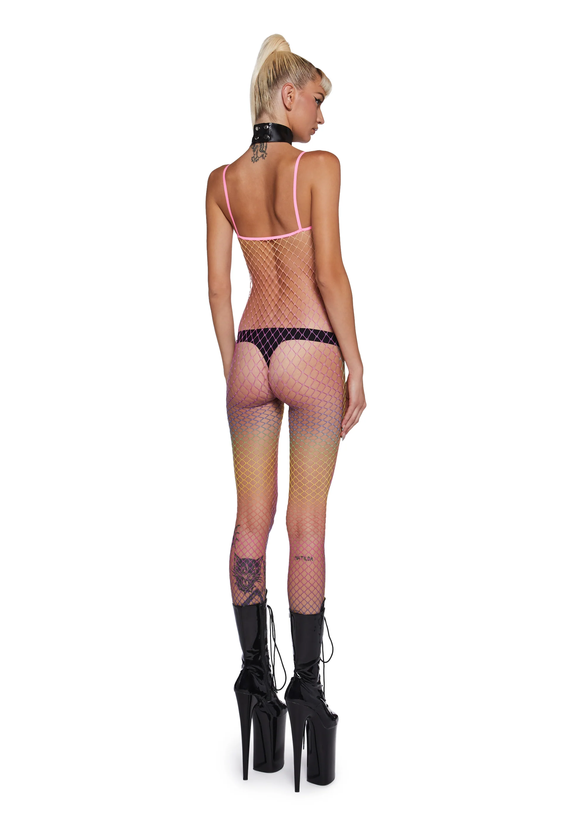 Vivid Vision Fishnet Body Stocking - Image 4