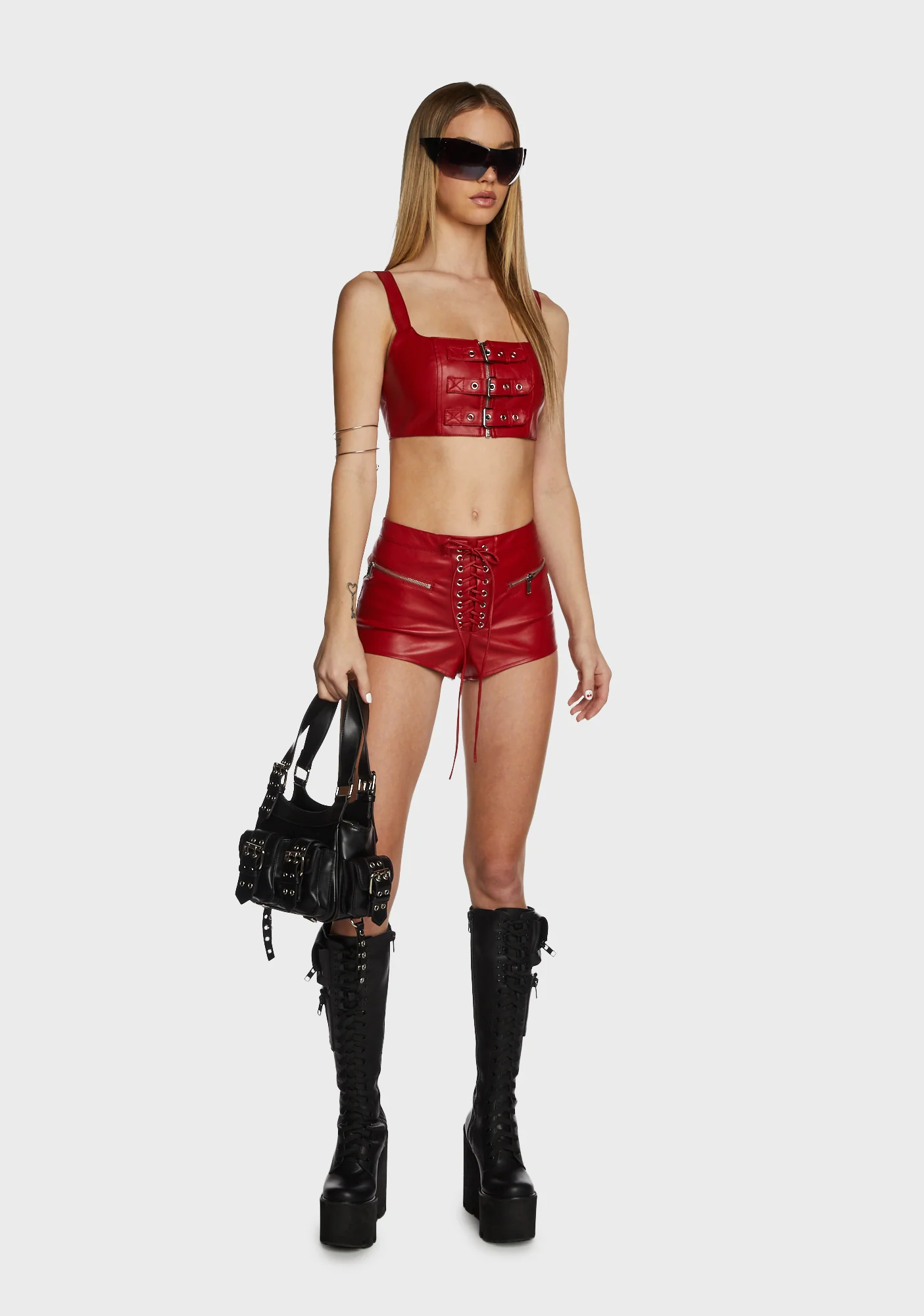 Vixen Vibes Lace-Up Shorts - Image 5