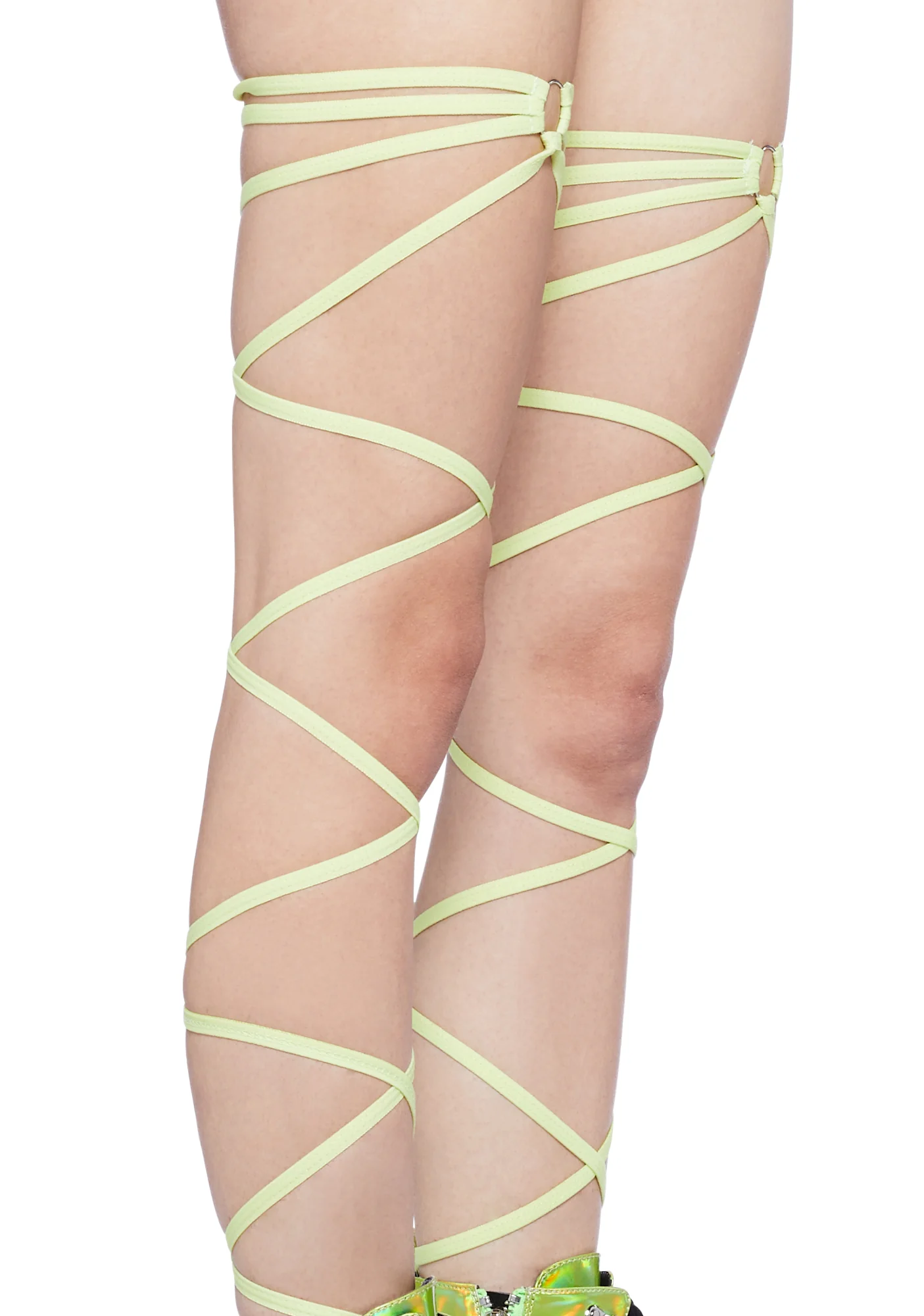 Vortex Vison Thigh Wraps- Yellow - Image 2