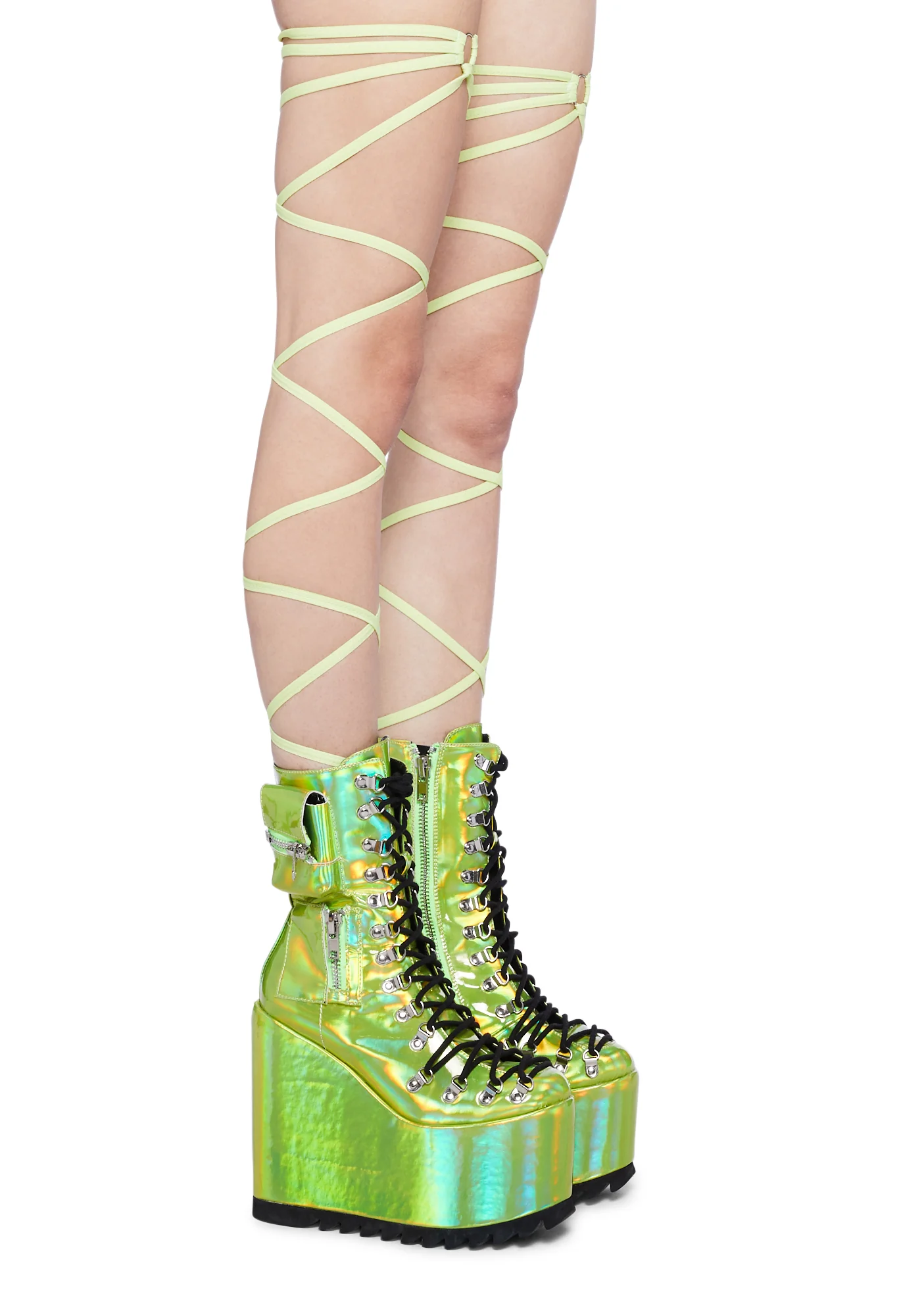 Vortex Vison Thigh Wraps- Yellow - Image 3