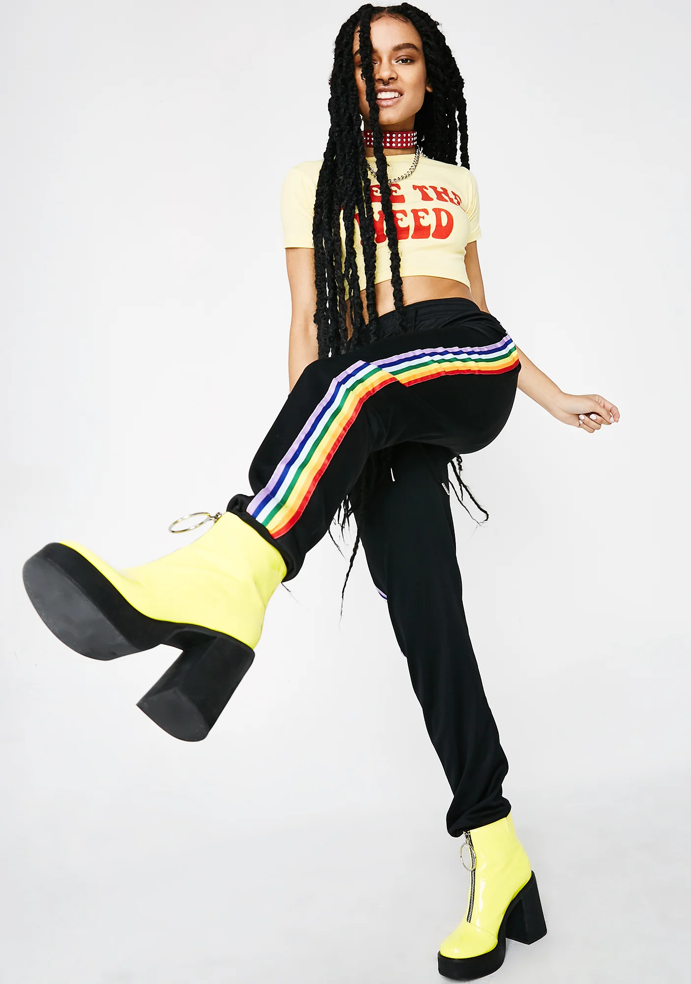 Walkin' On A Rainbow Track Pants - Image 3