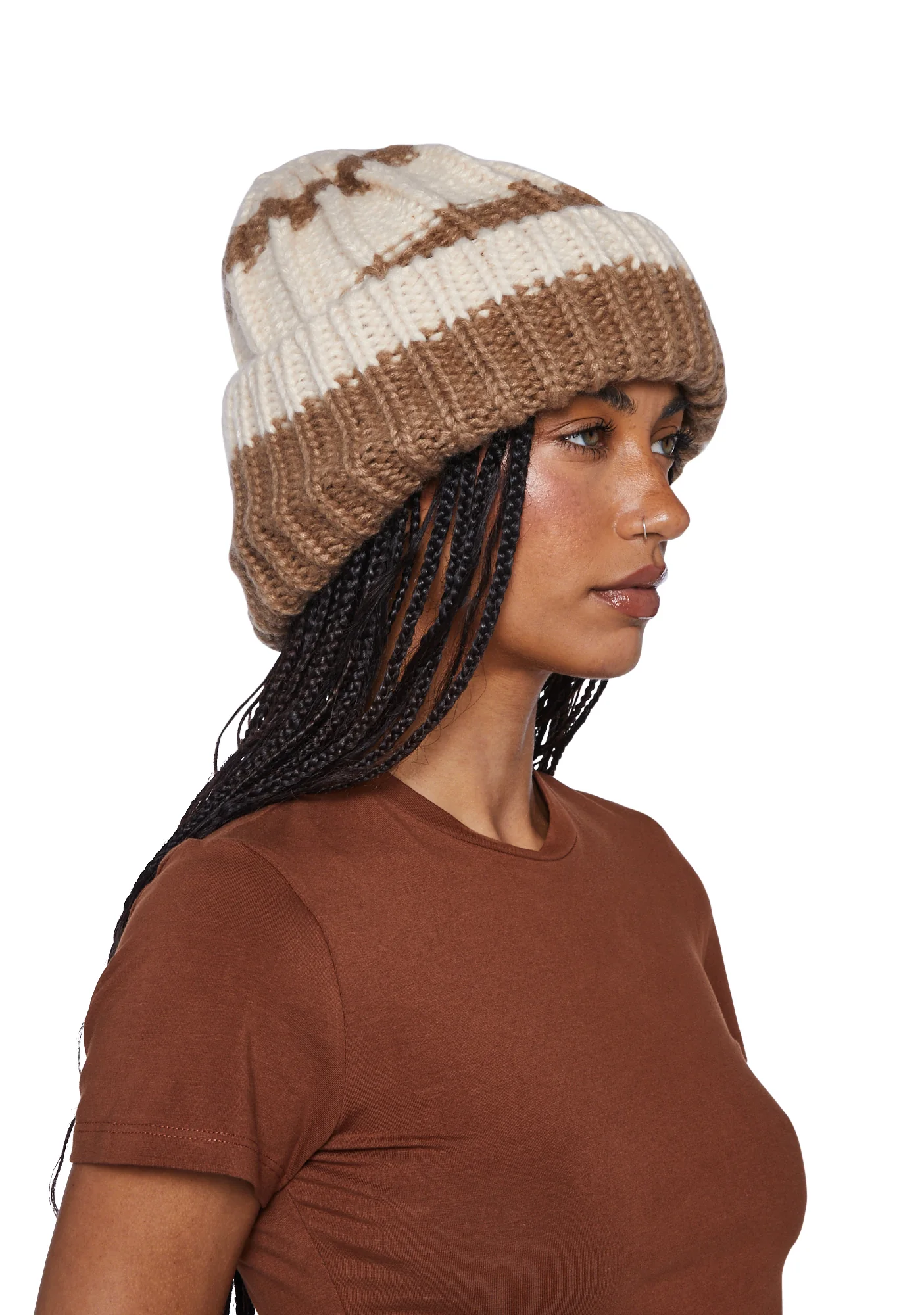 Warm Baby Knit Beanie - Brown - Image 2