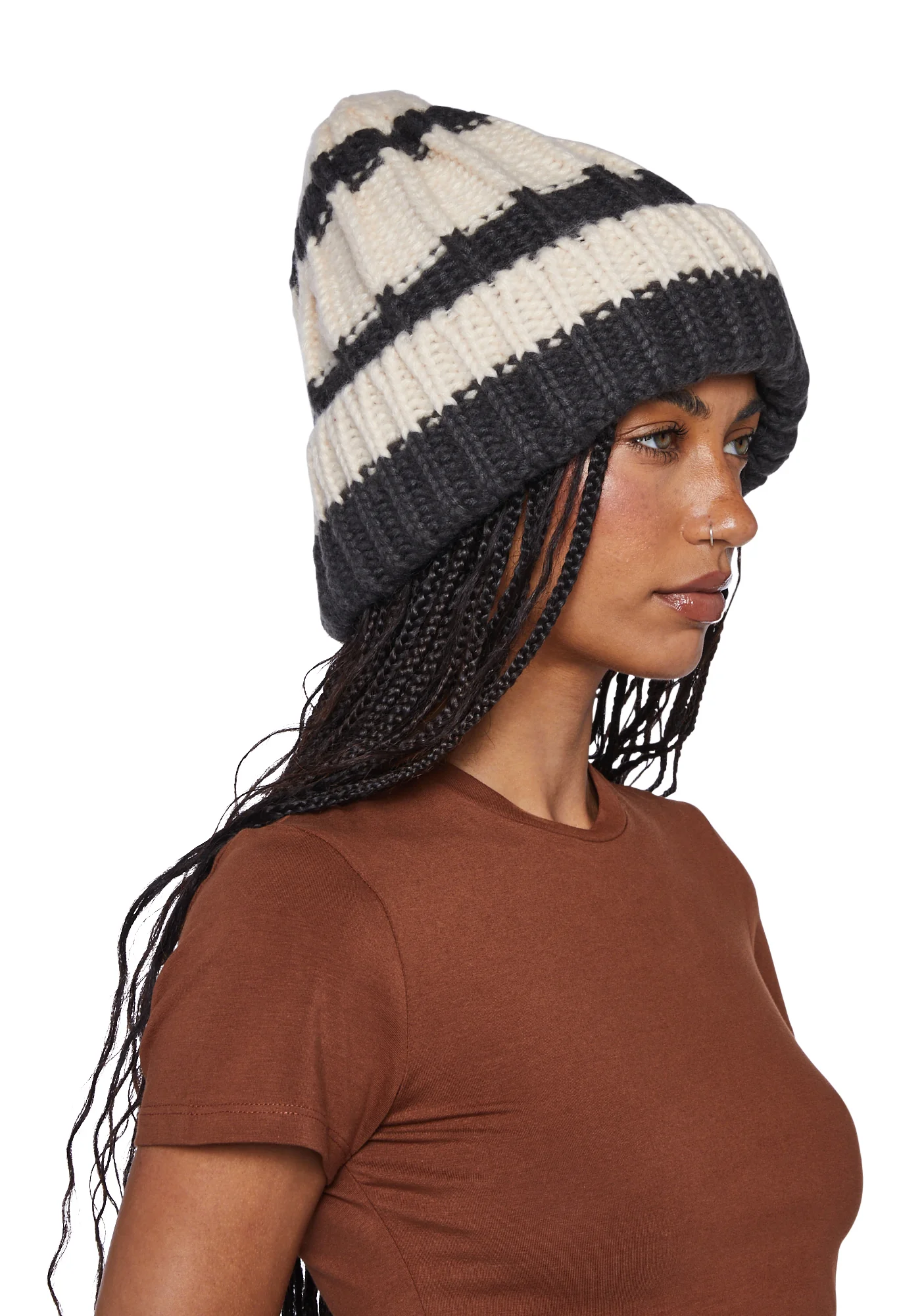 Warm Baby Knit Beanie - Cream - Image 2