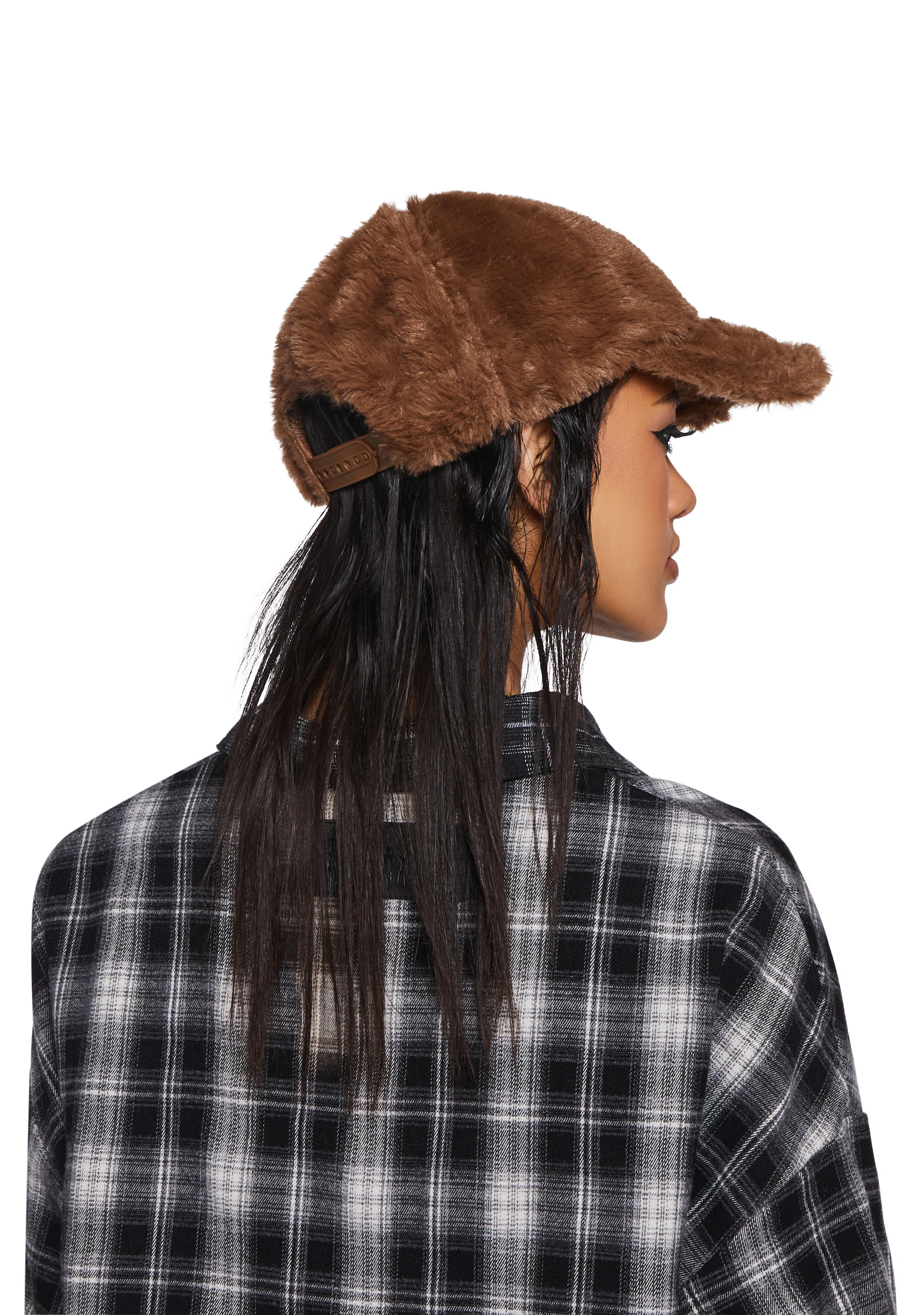 Warp Faux Fur Baseball Cap - Image 3