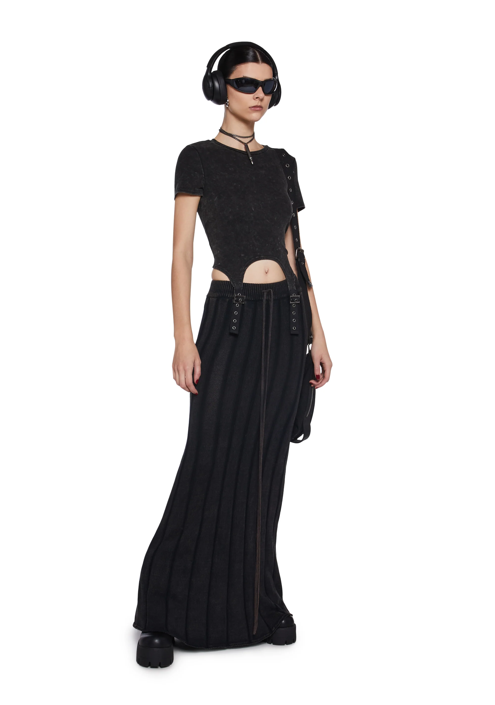Warp Knit Maxi Skirt - Image 2