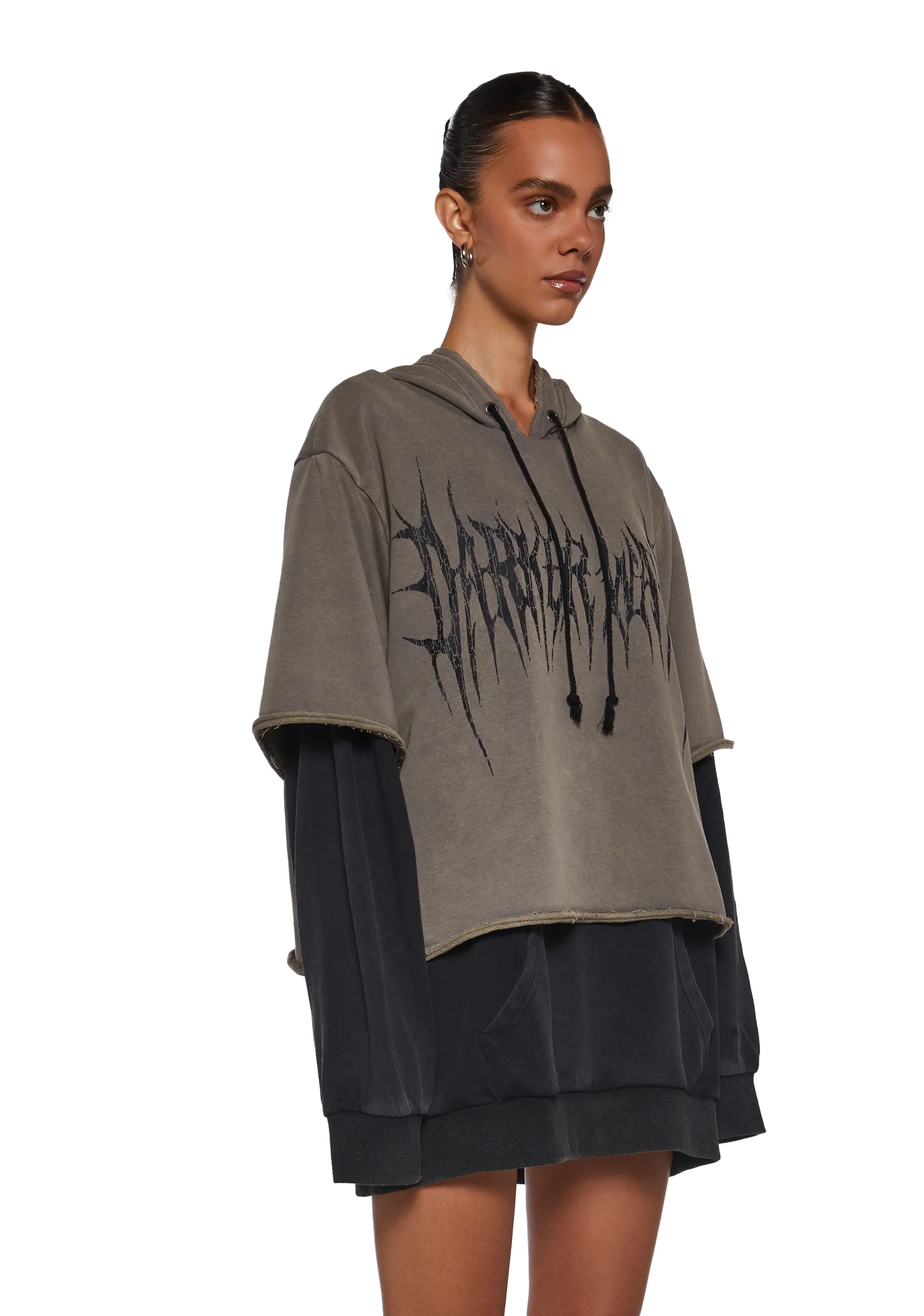 Warp Layered Pullover Hoodie - Image 3