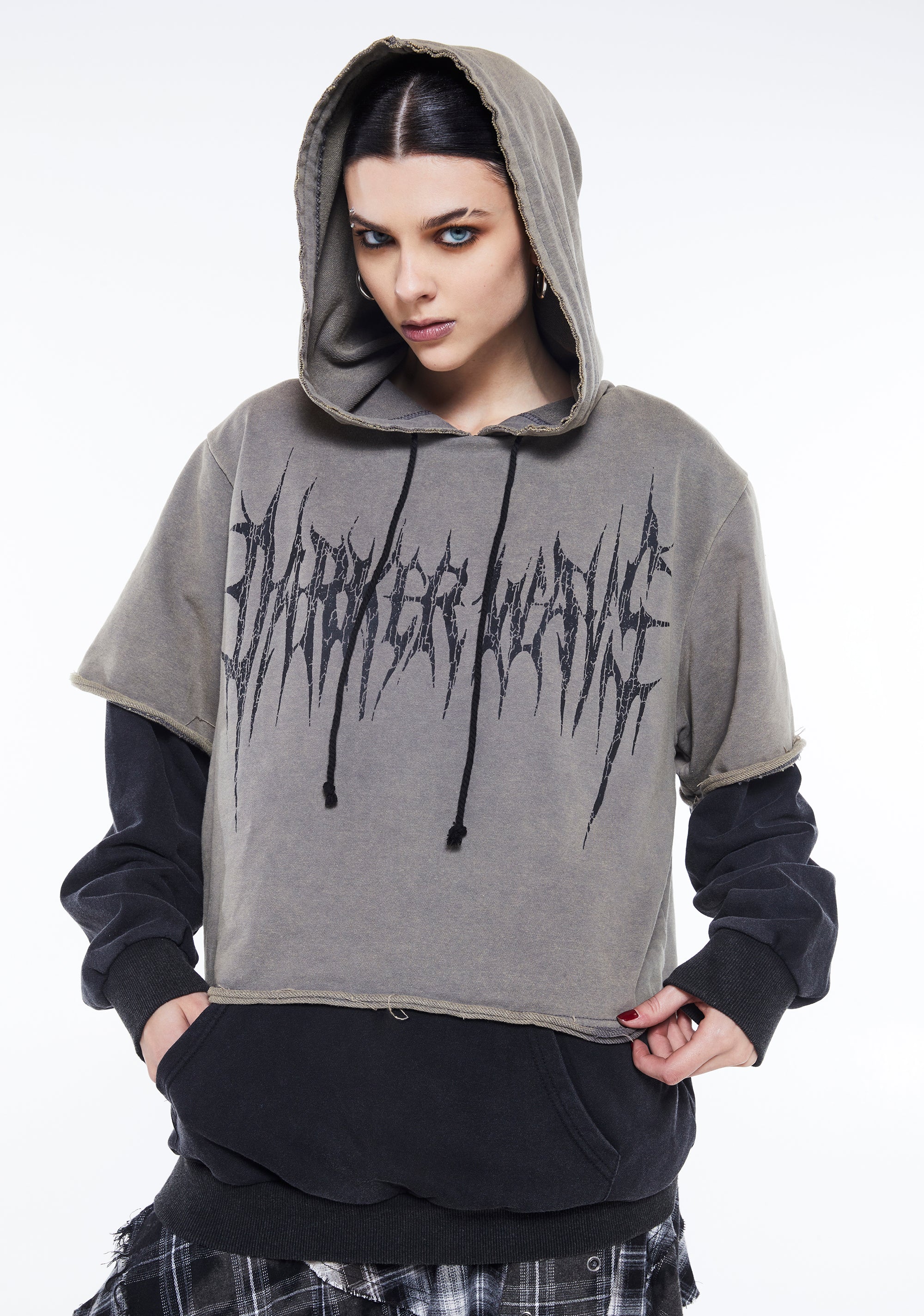 Warp Layered Pullover Hoodie - Image 6