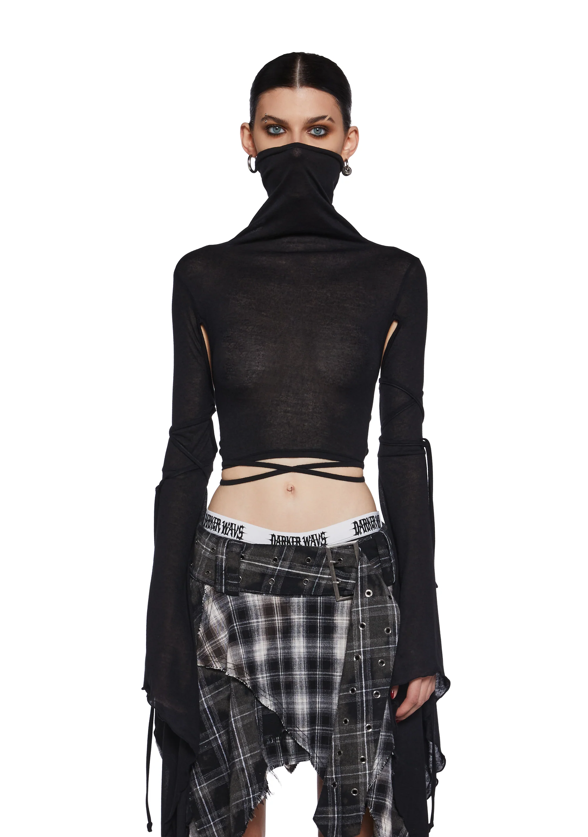 Warp Long Sleeve Crop Top - Image 5