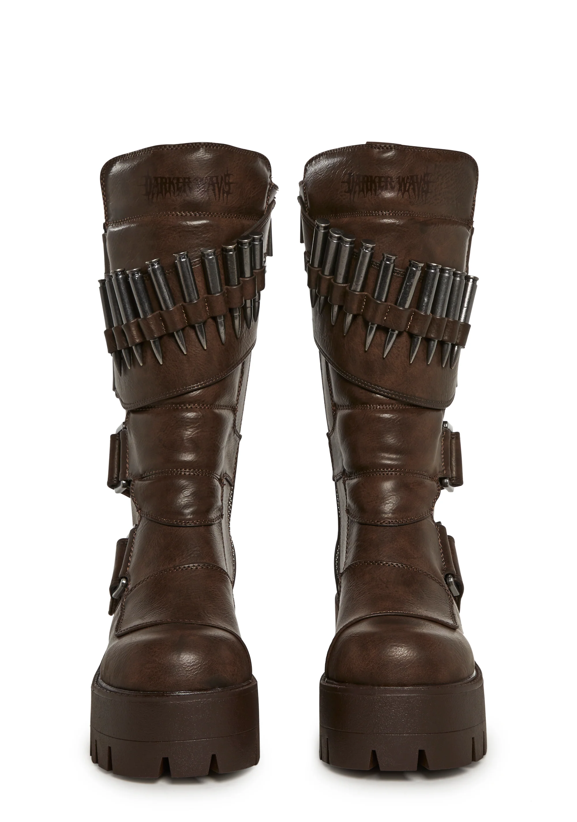 Warp Bullet Combat Boots - Brown - Image 5