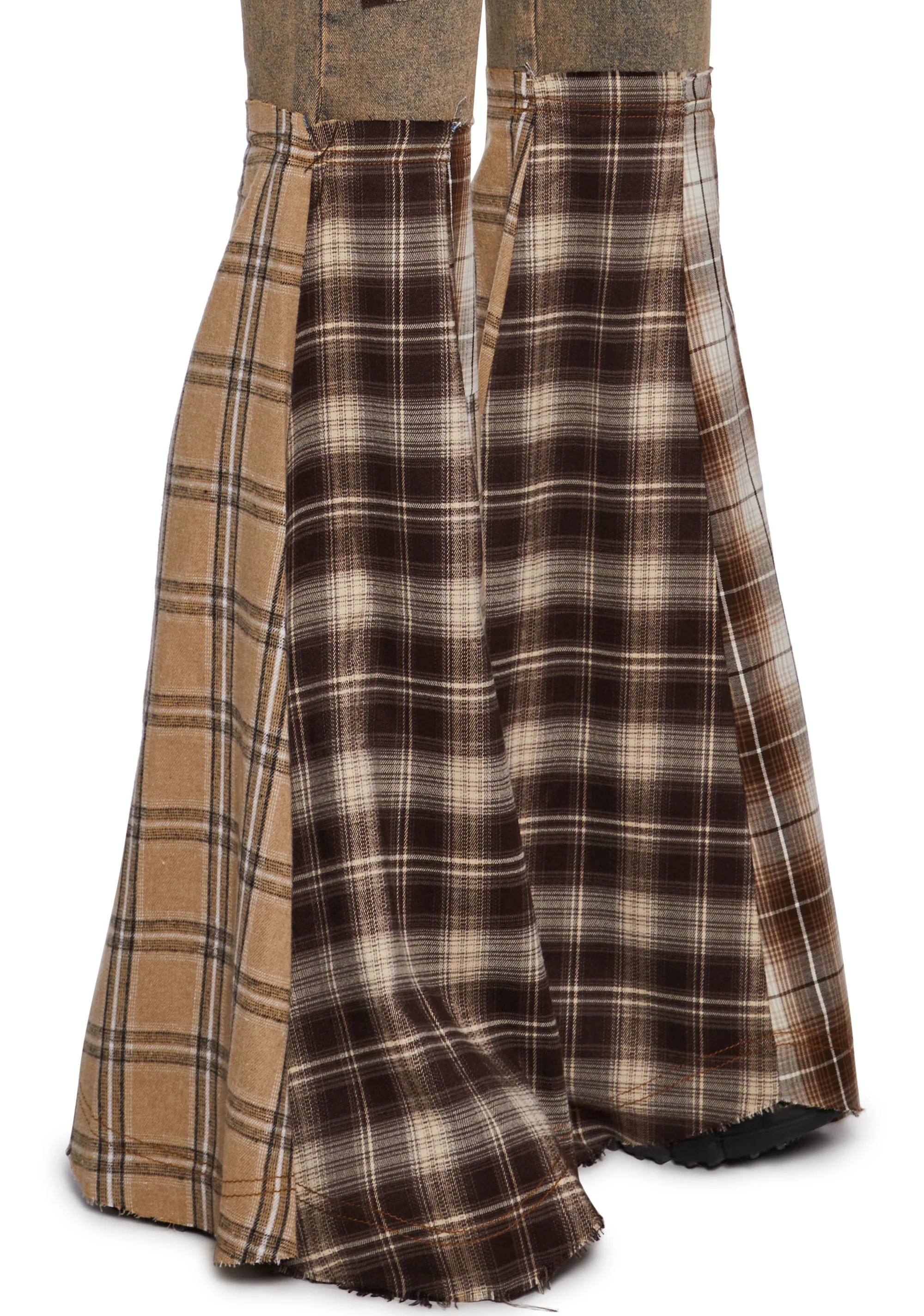 Warp Patchwork Flare Pants - Image 5