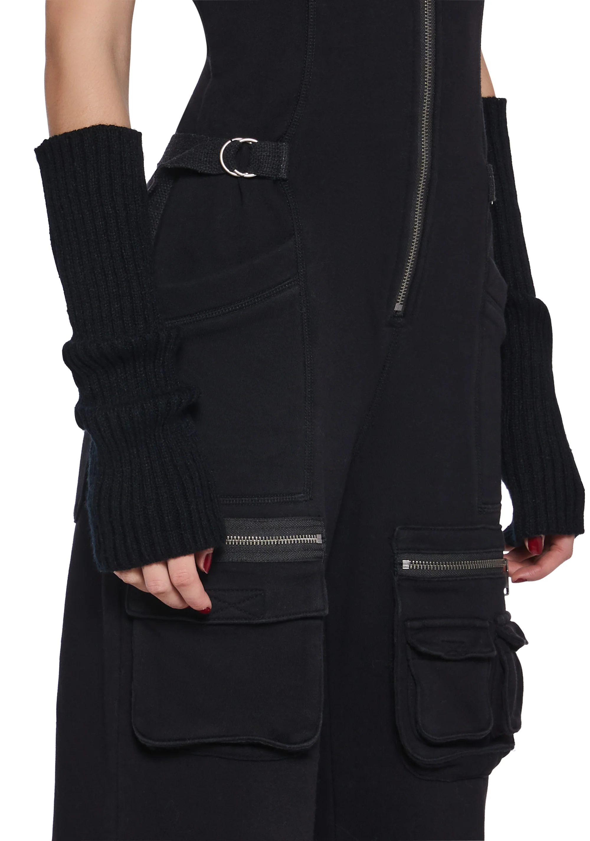 Warp Sleeveless Cargo Jumpsuit - Image 6