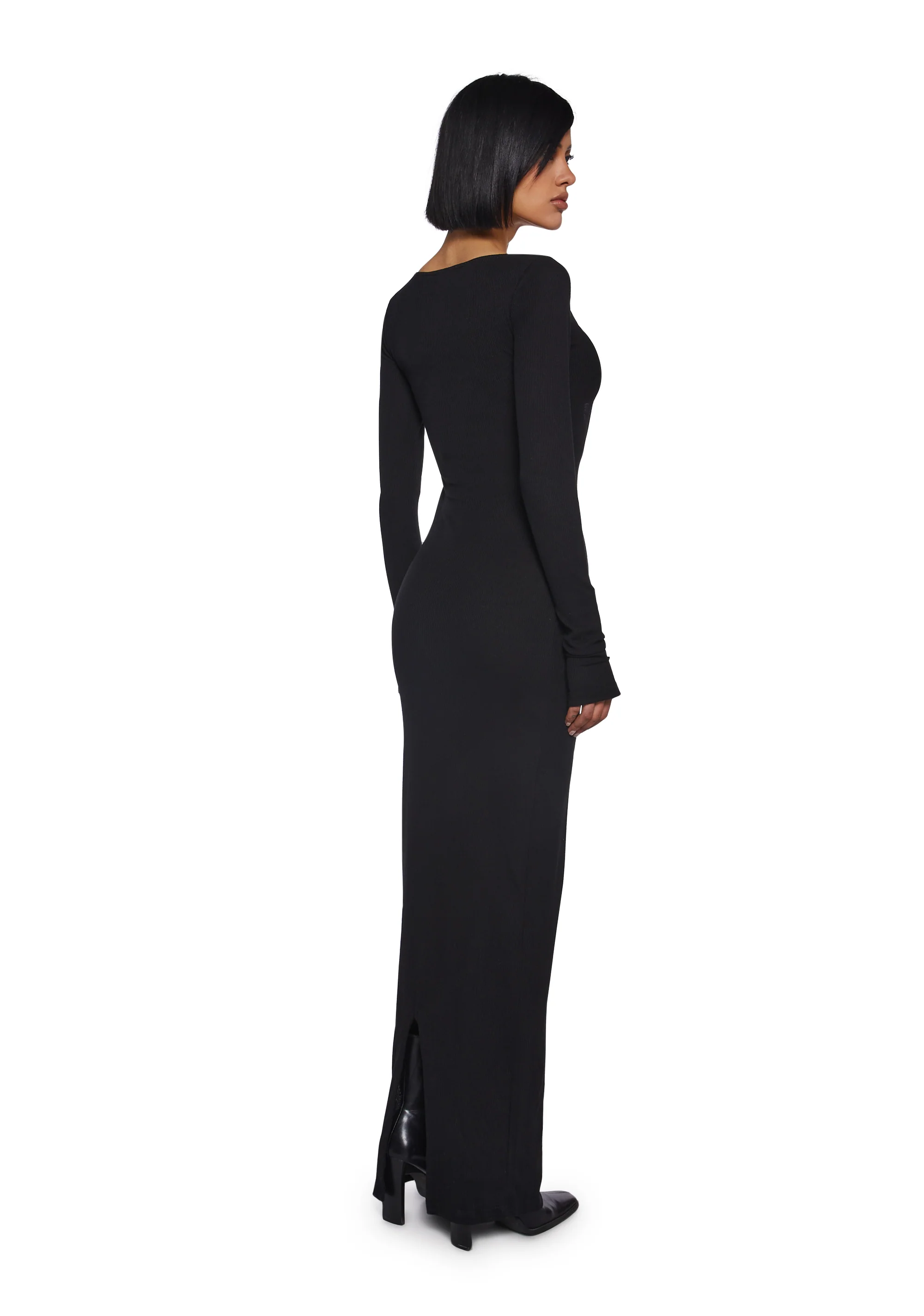 Warp Thermal Maxi Dress With Cut Outs - Image 4