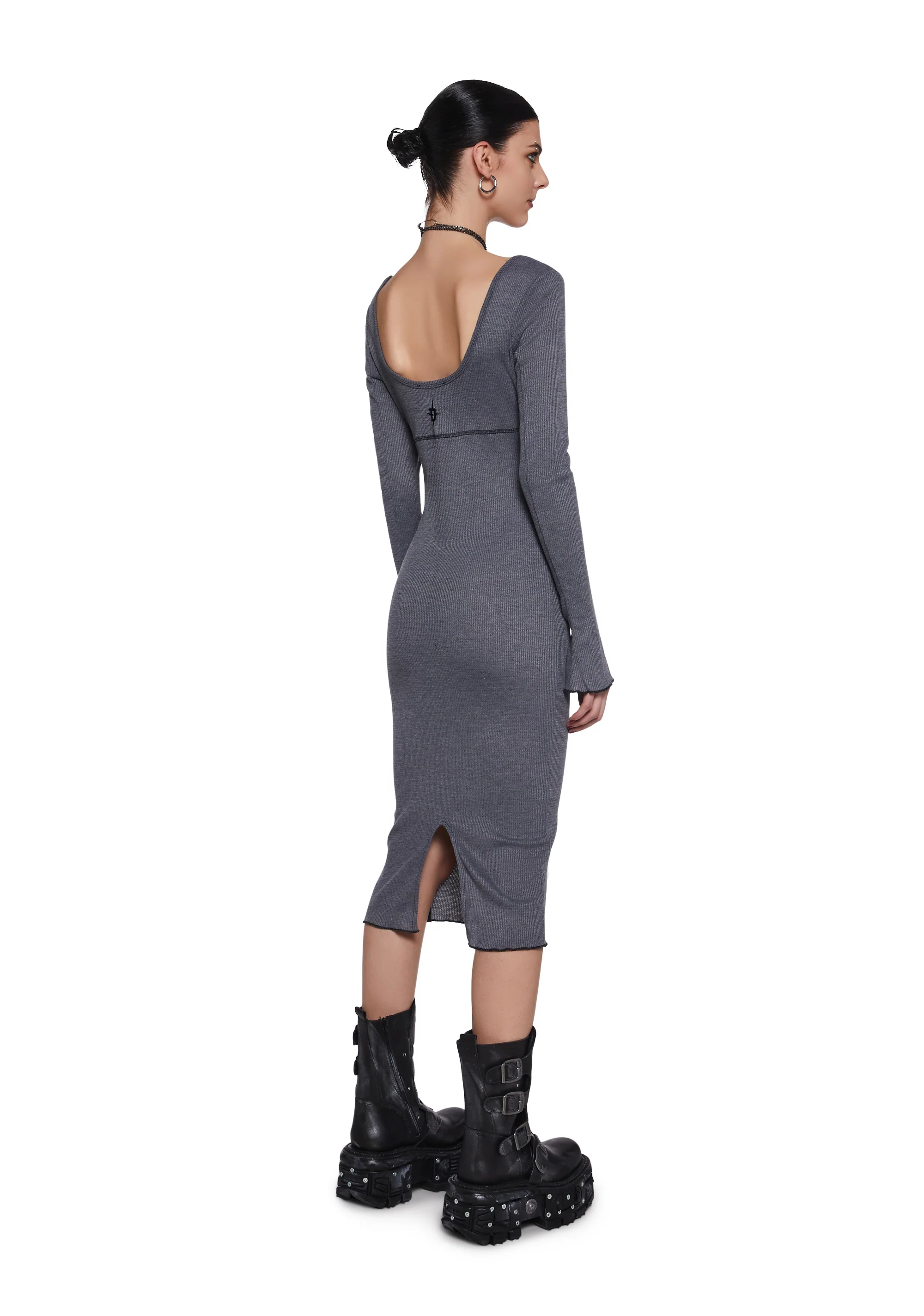Warp Thermal Midi Dress - Image 7