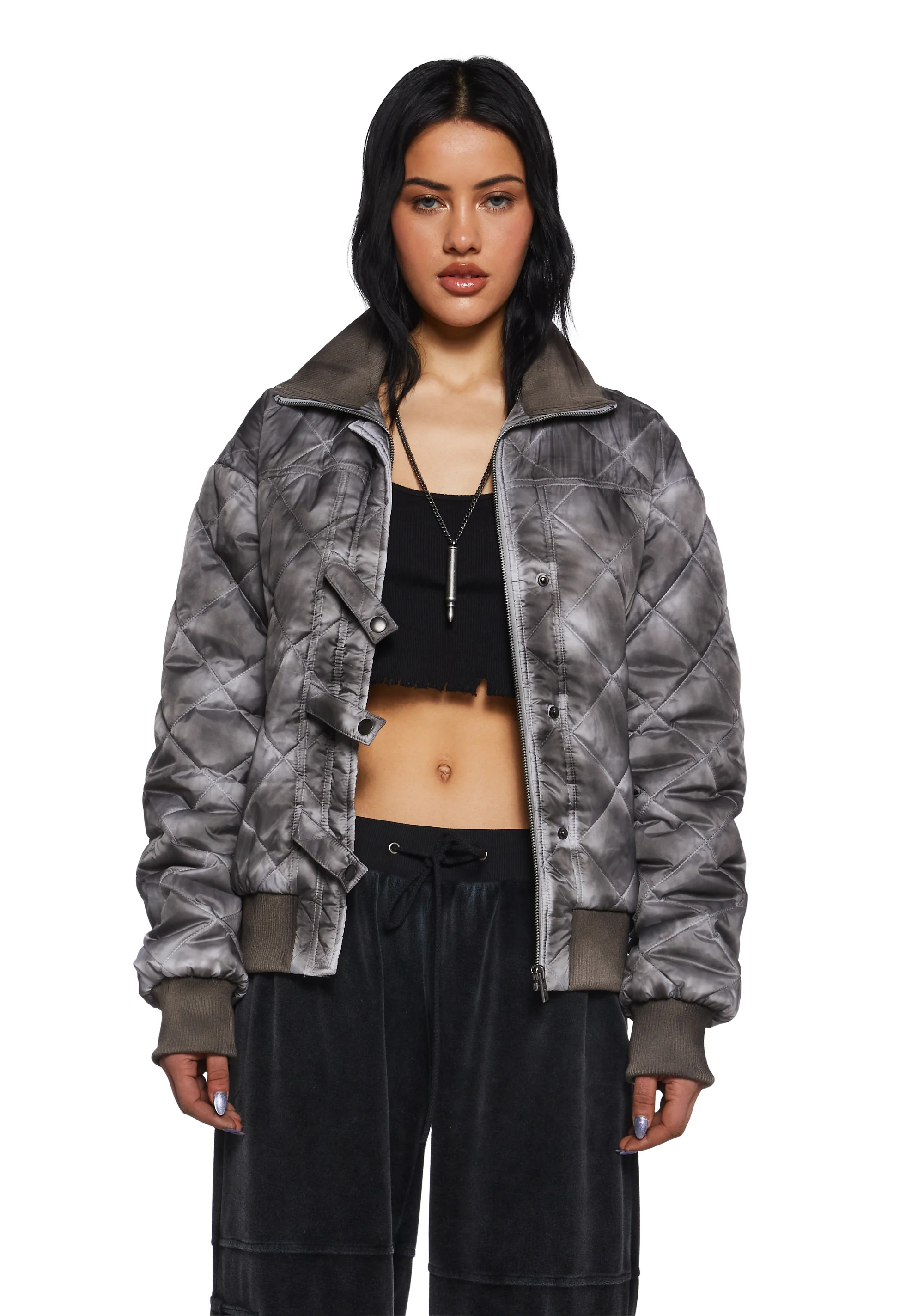 Chord Washed Puffer Jacket - Image 5